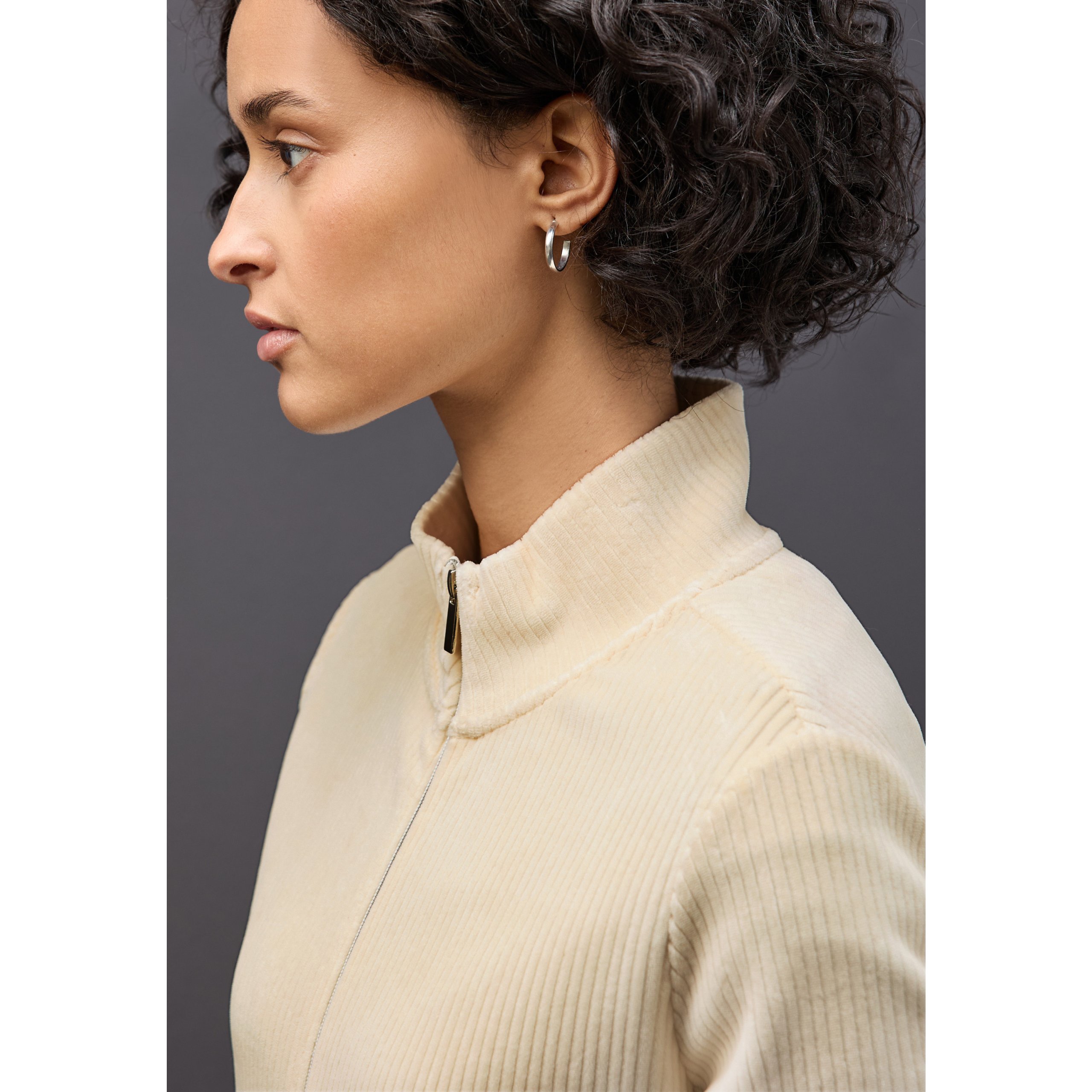 Street One Beige Corduroy Jacket