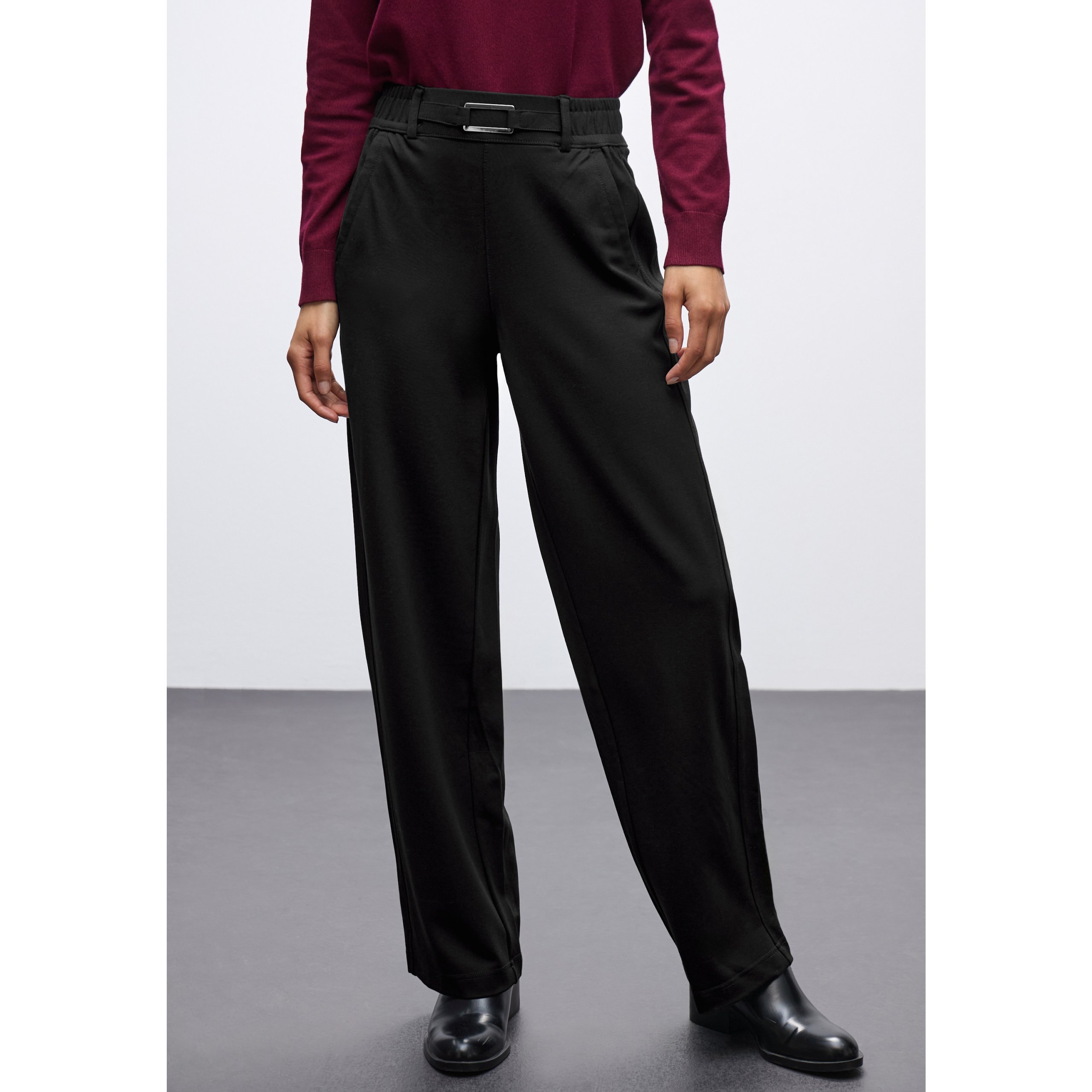 Street One Black Straight Leg Trouser