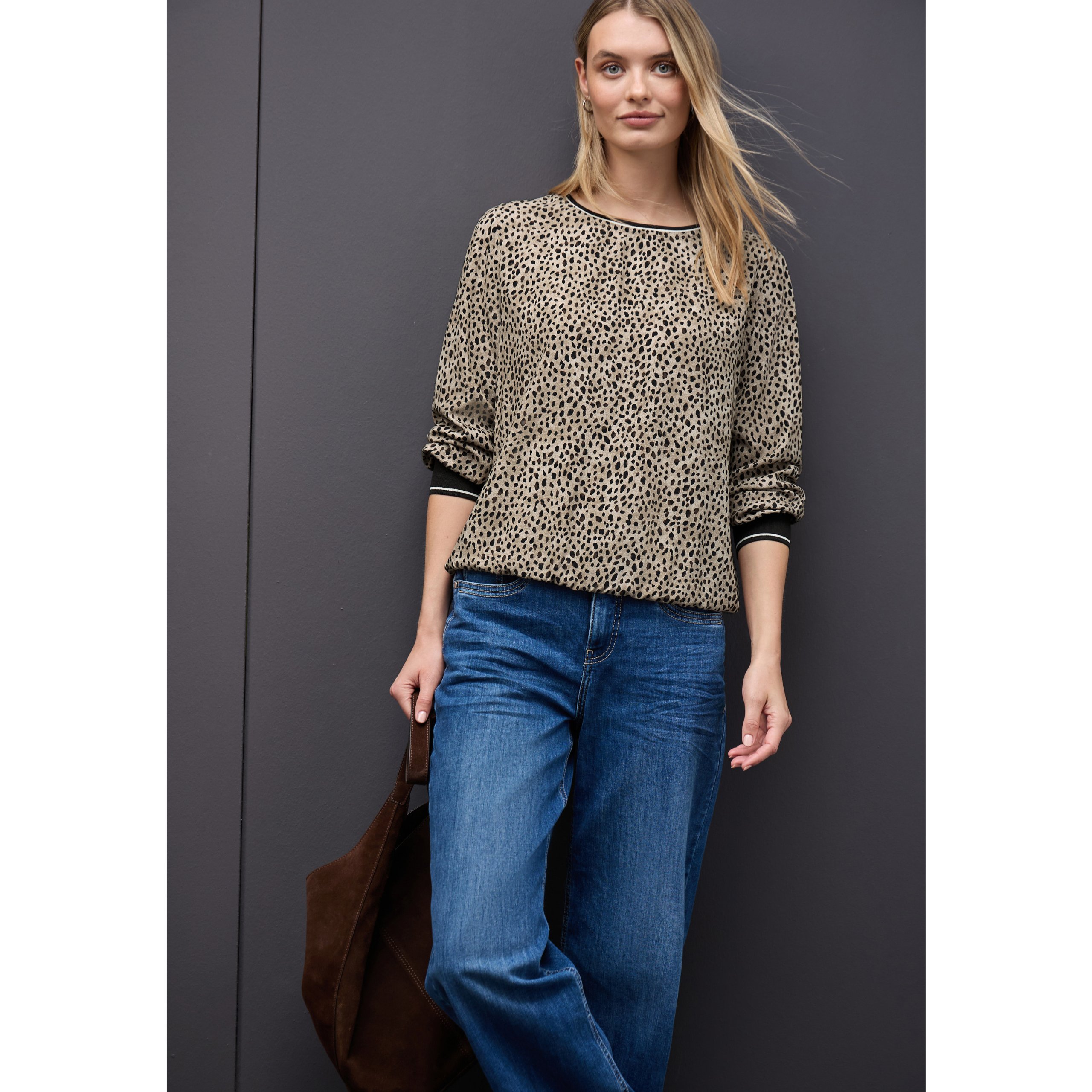 Street One Leopard Pattern Top