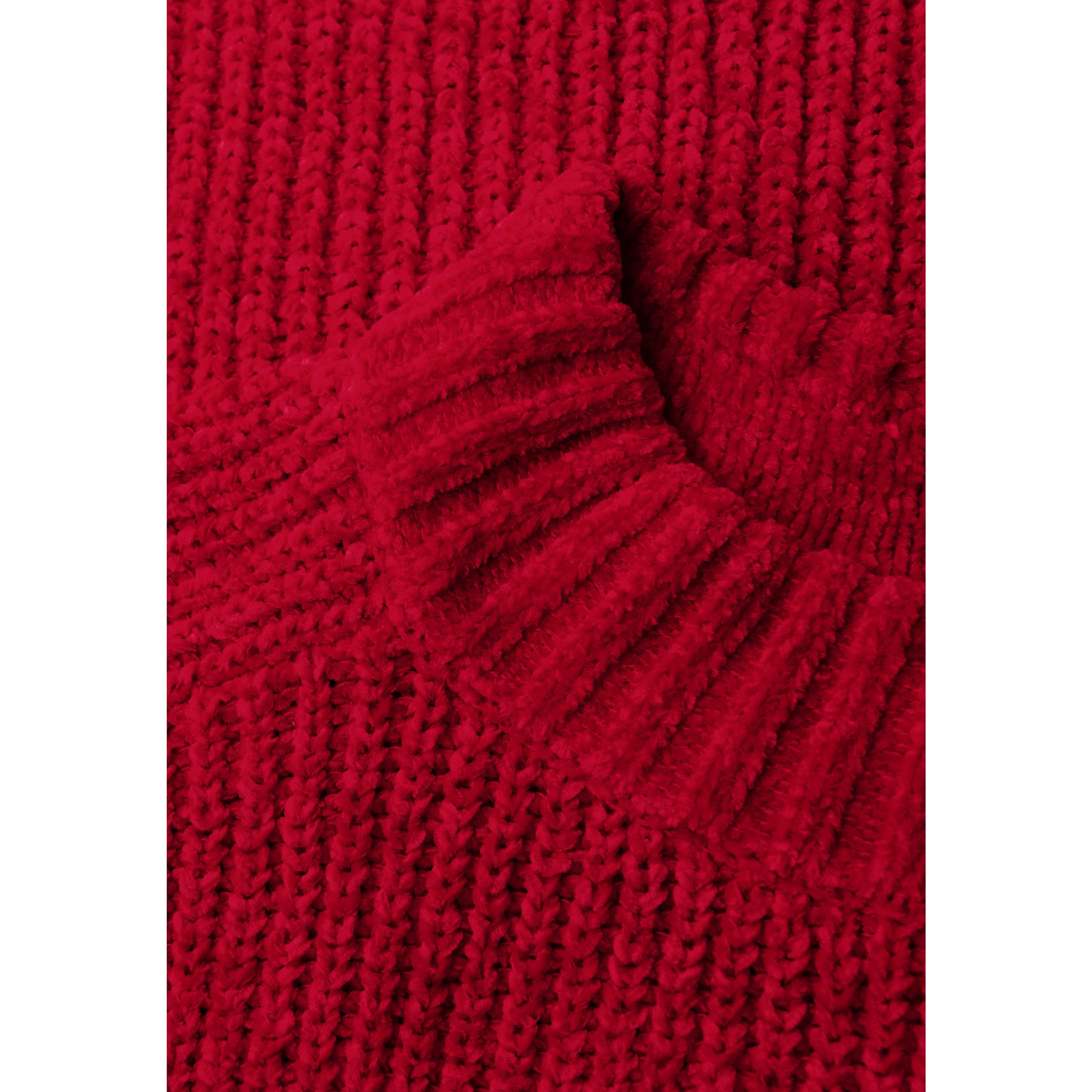 Street One red chenille sweater - Image 6