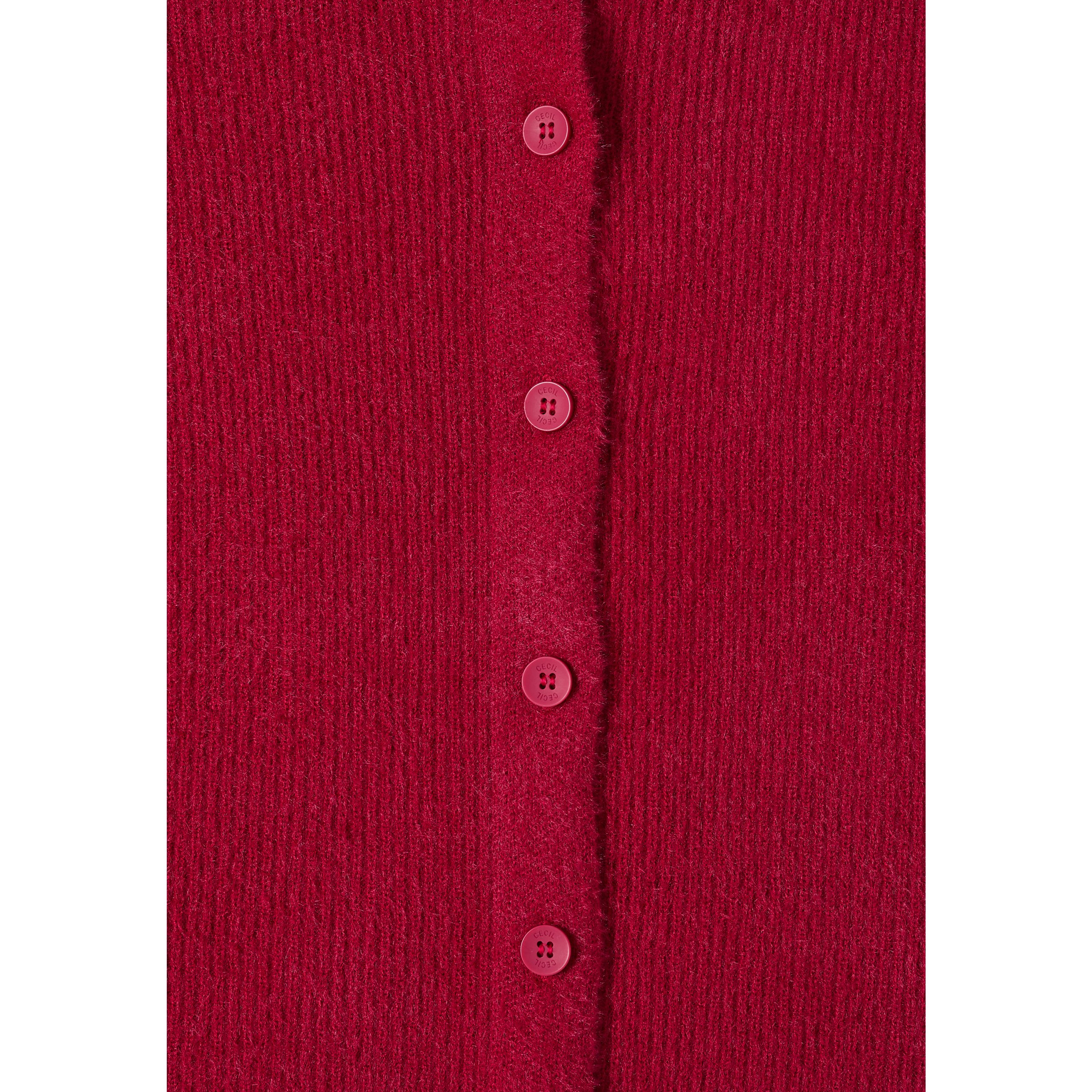 Cecil ribbed red cardigan - Image 5