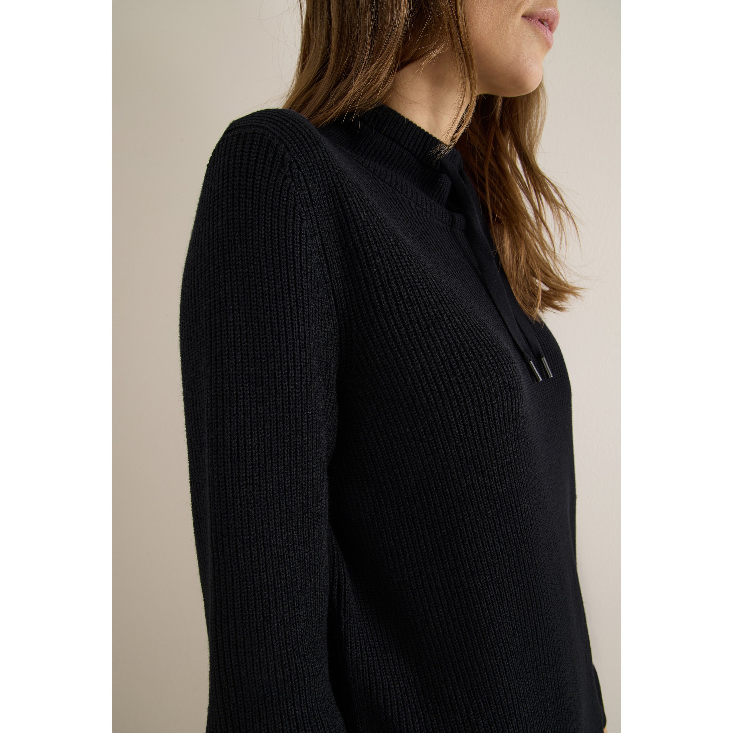 Cecil black cosy rib knit dress - Image 3