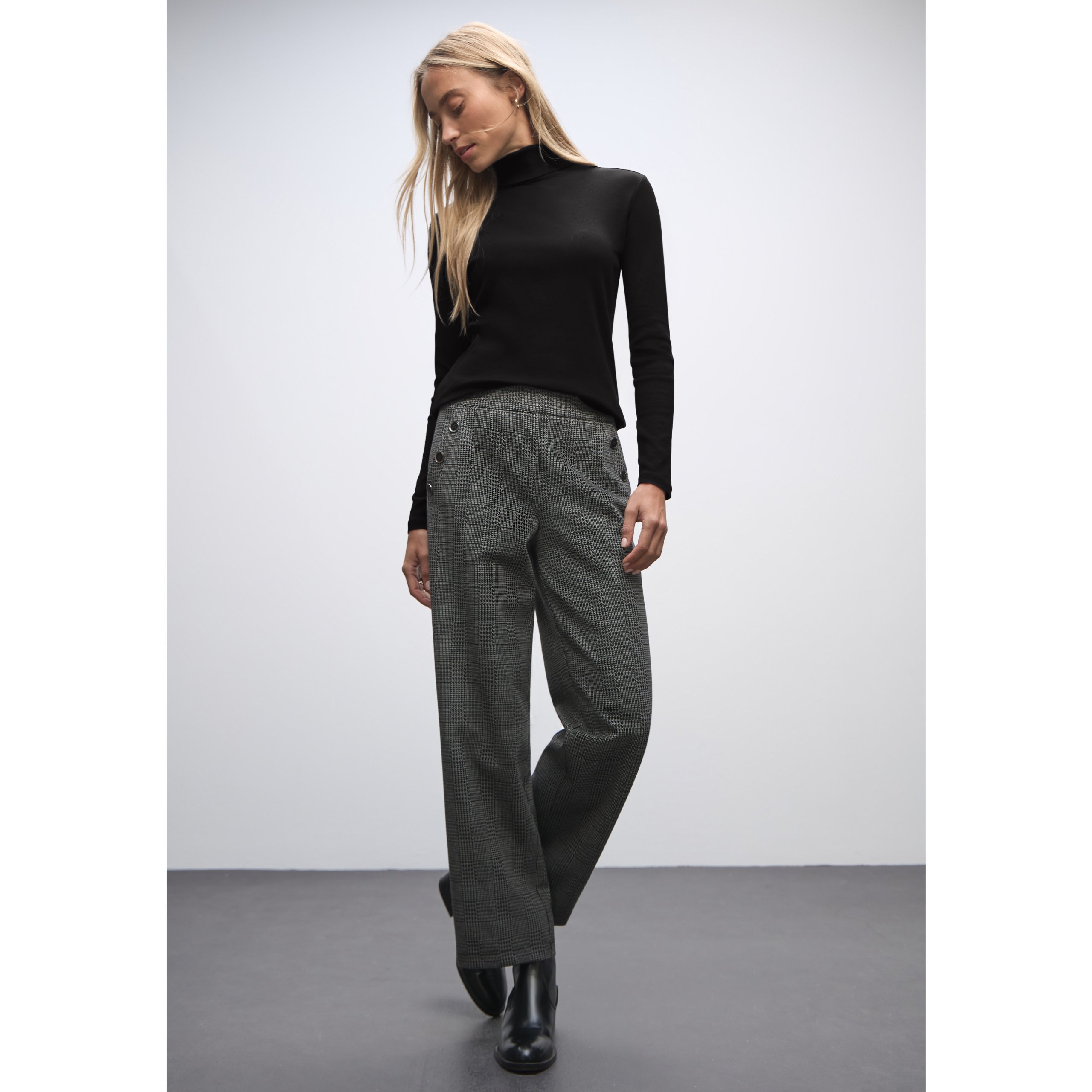 Street One black roll neck top - Image 3