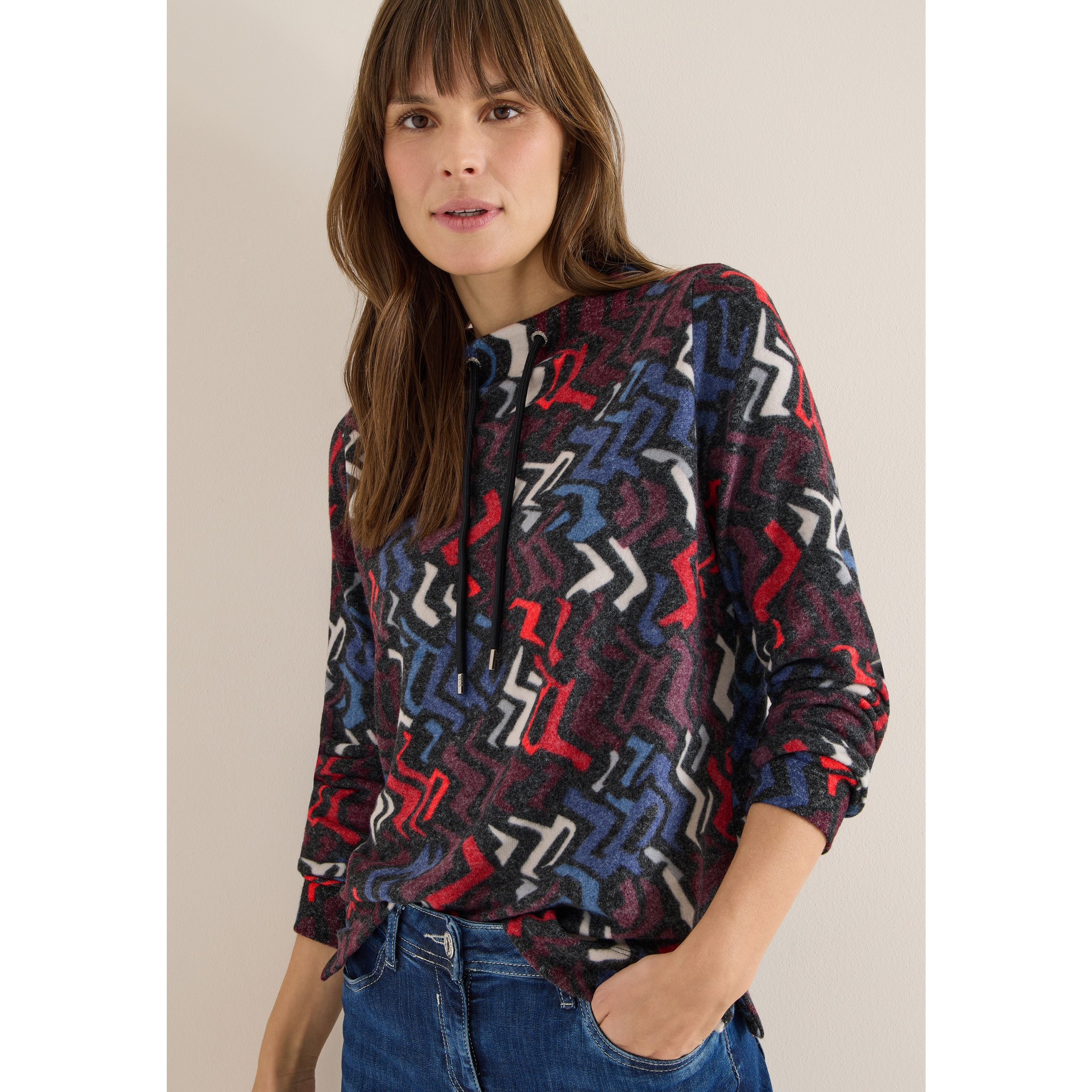 Cecil Cosy Funnel Neck Top