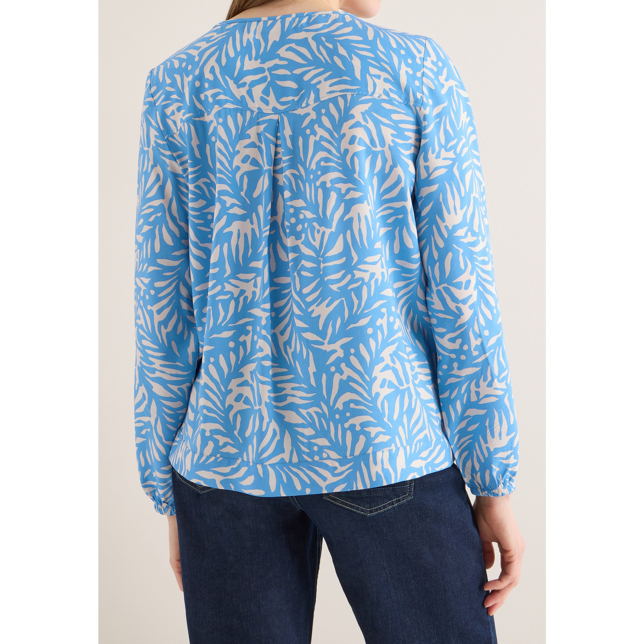 Cecil Blue Print Top - Image 3