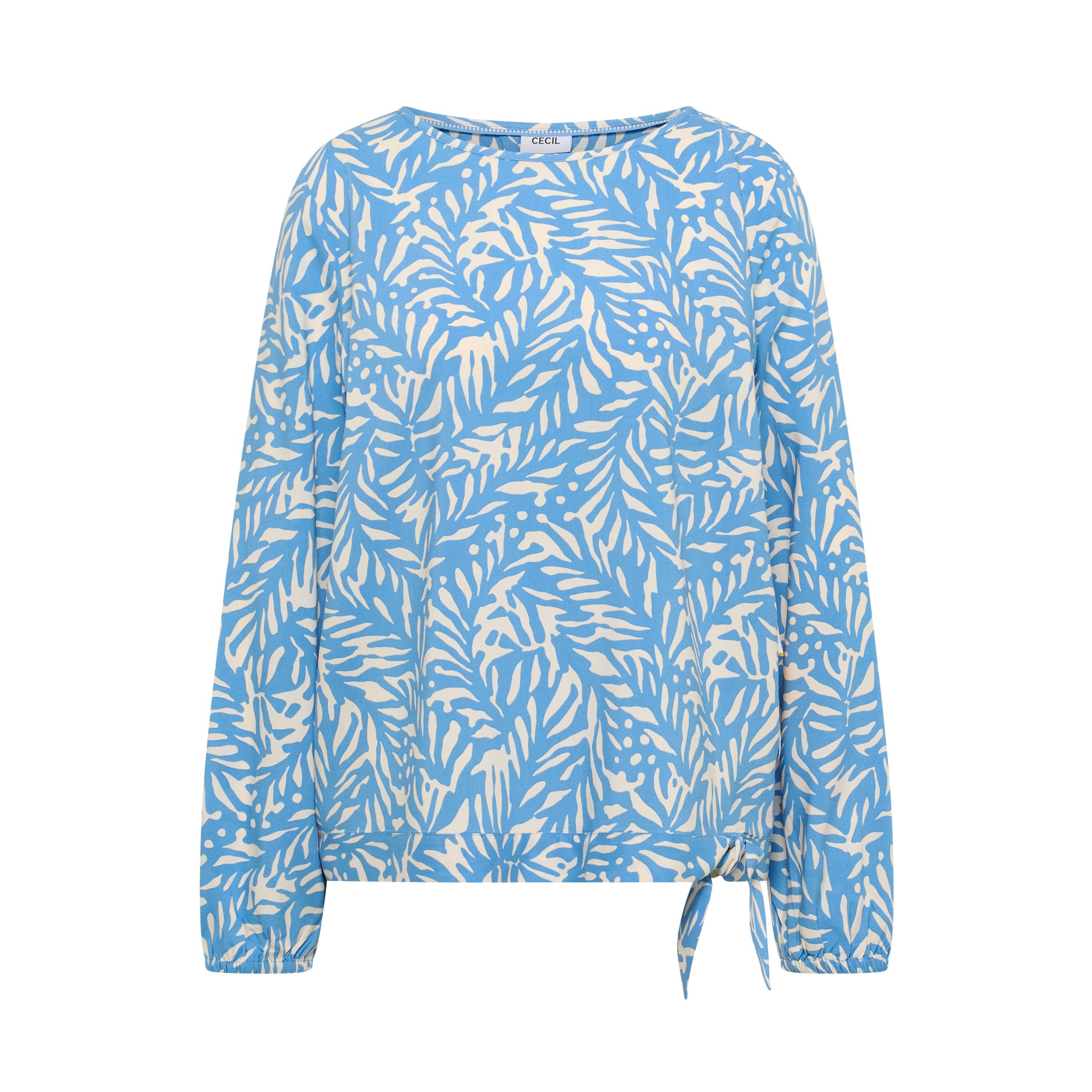 Cecil Blue Print Top - Image 5