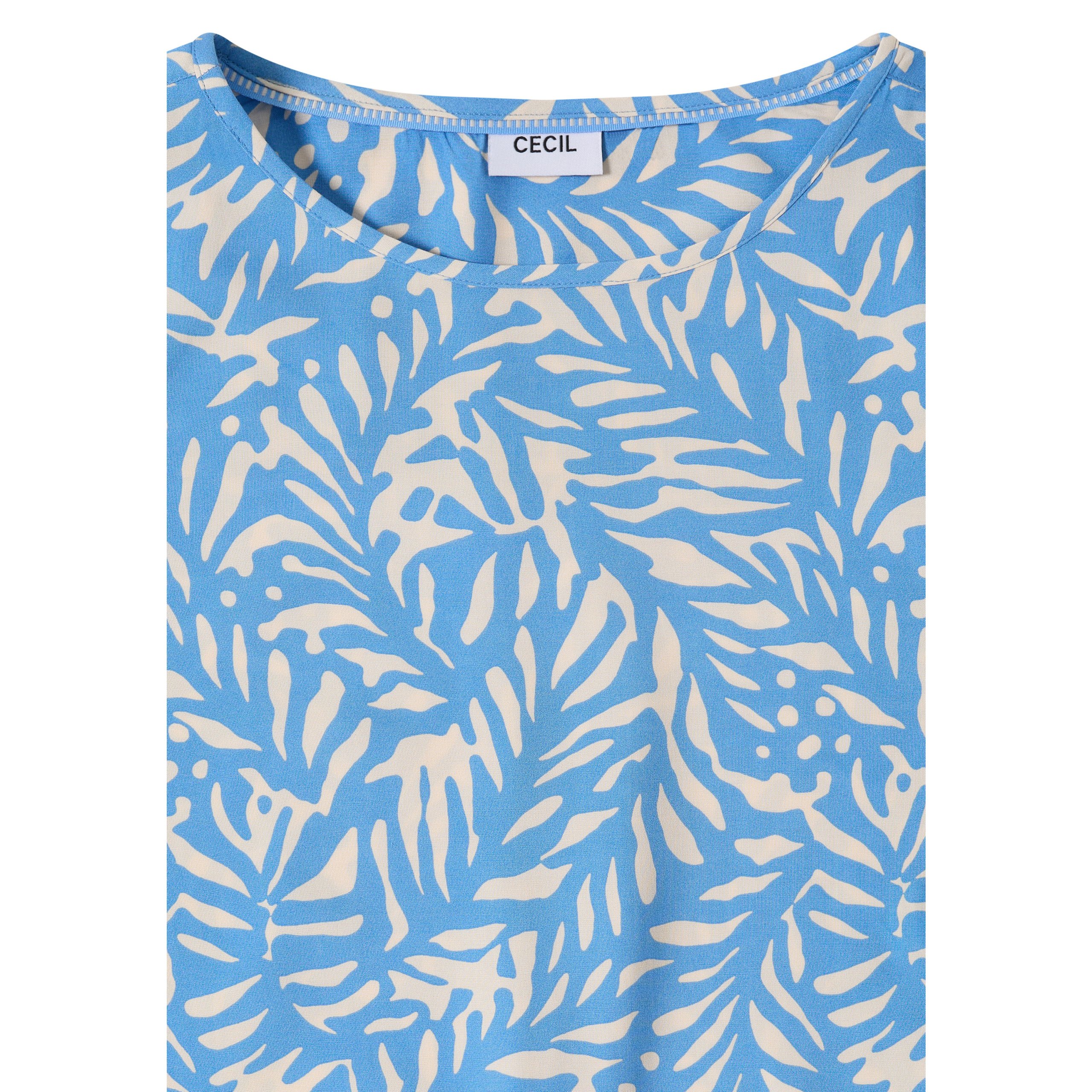 Cecil Blue Print Top - Image 6