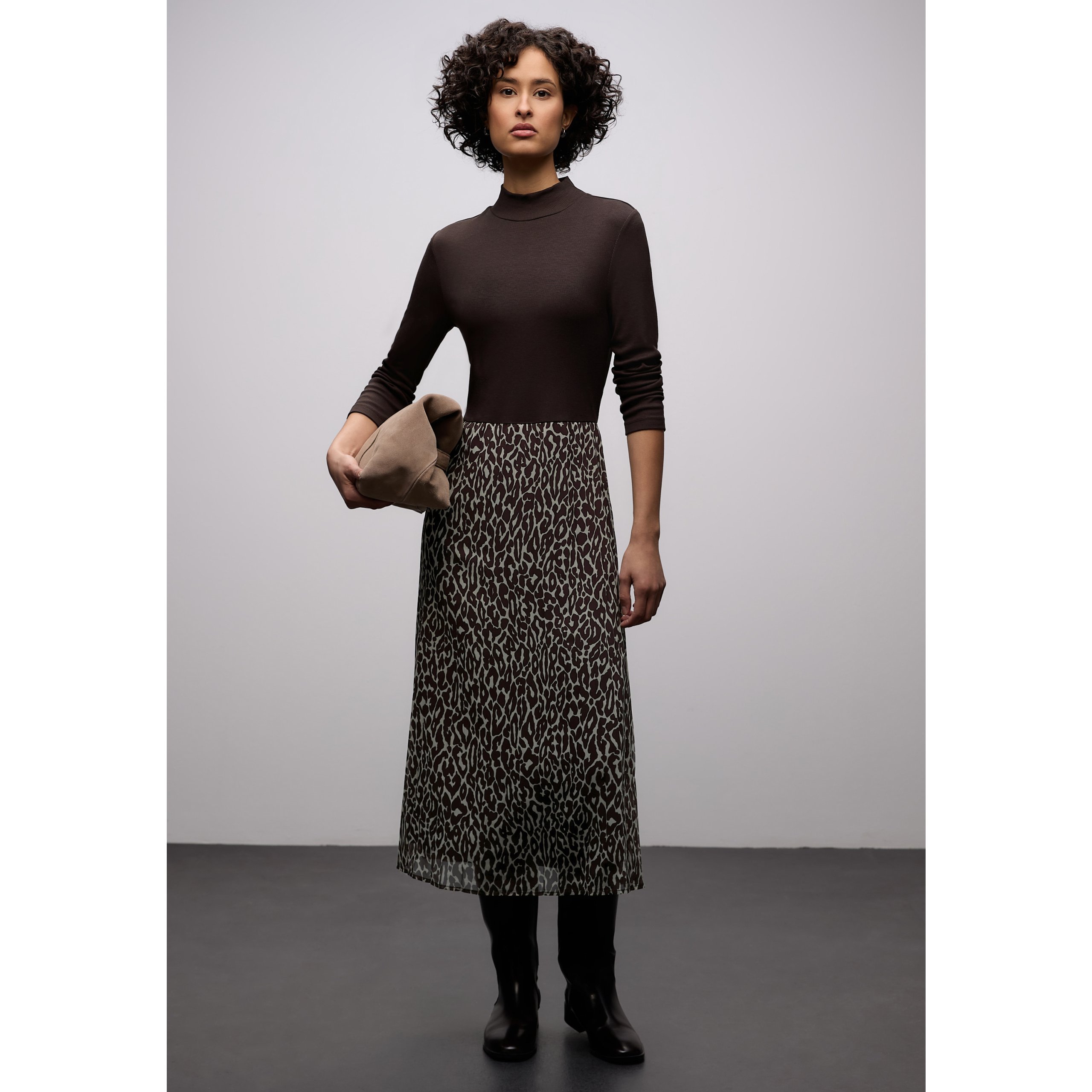 Street One Plissee Mix Dress - Image 3