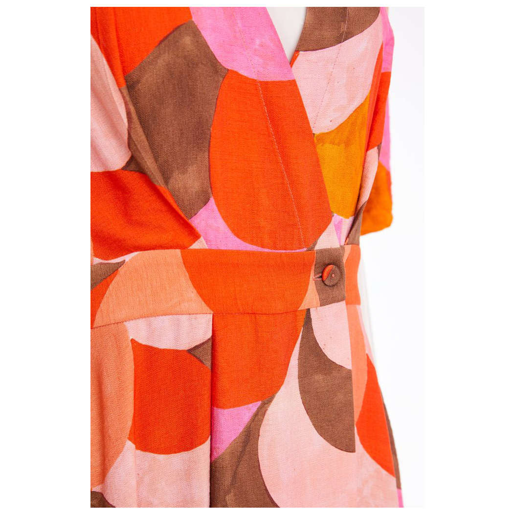 Kate Cooper Colour Mix Mock Wrap Dress - Image 2