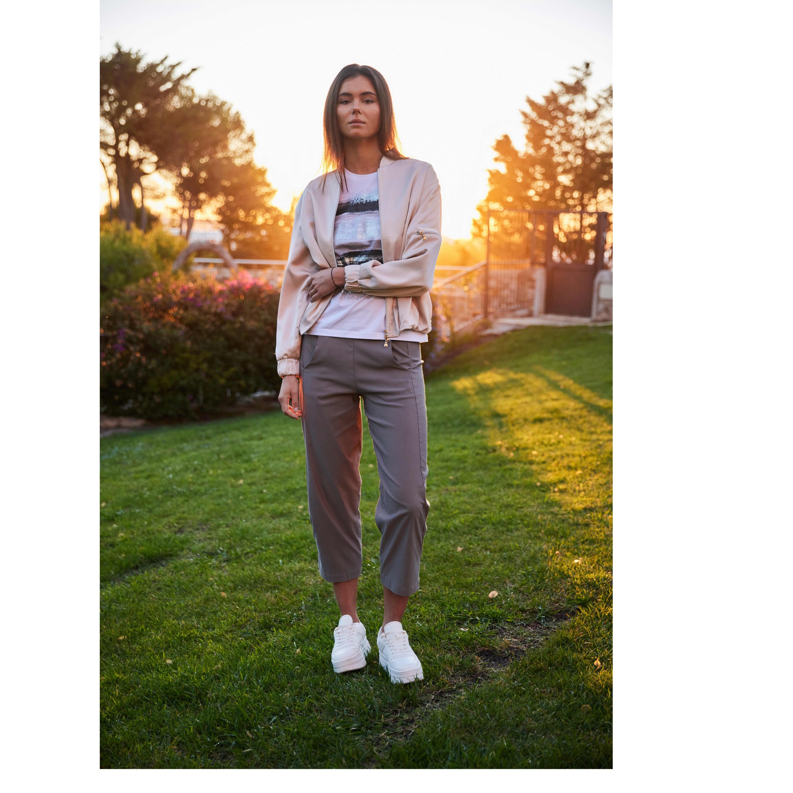 Peruzzi Beige Zip Jacket - Image 5