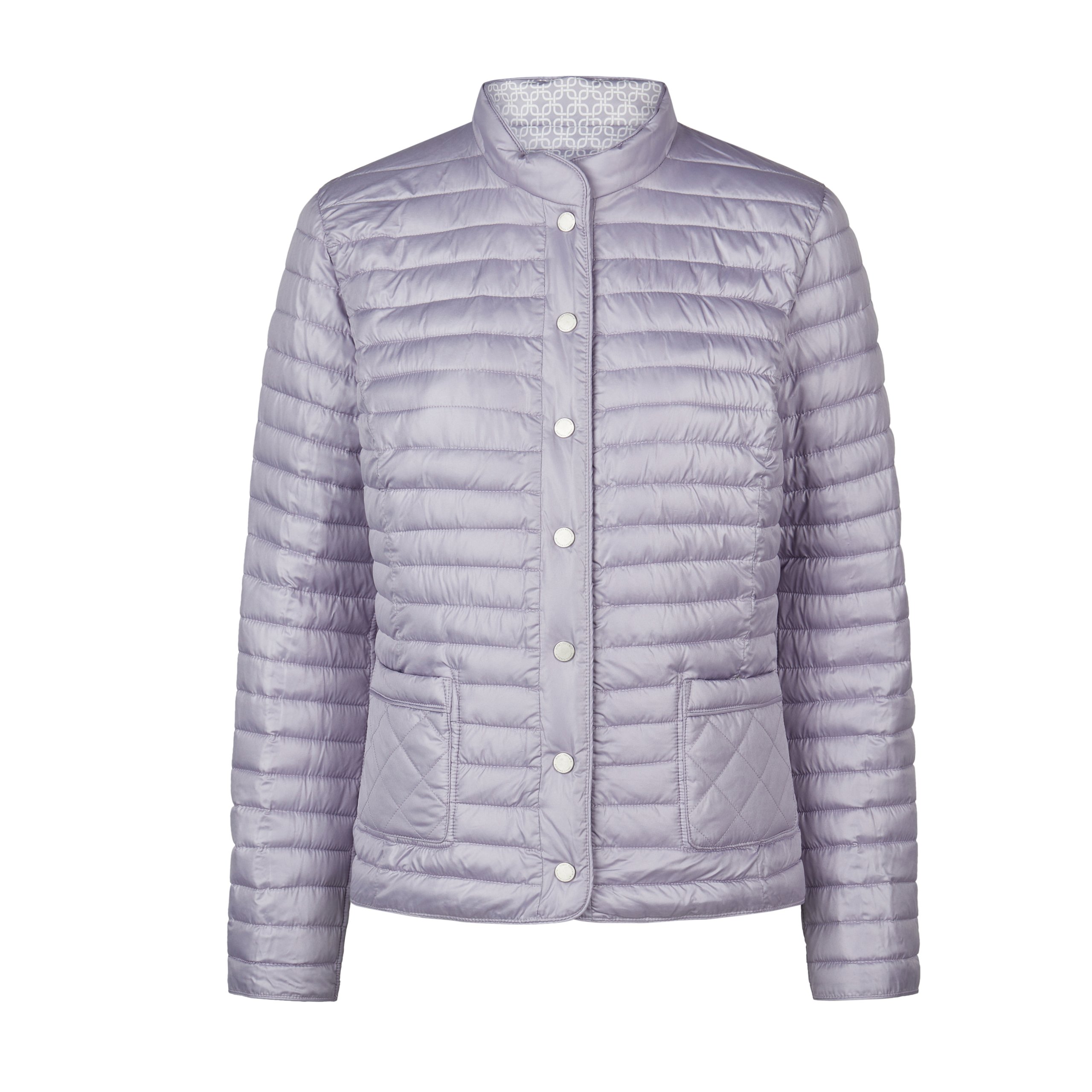 Barbara Lebek Lavendar & Off-white Reversible Jacket