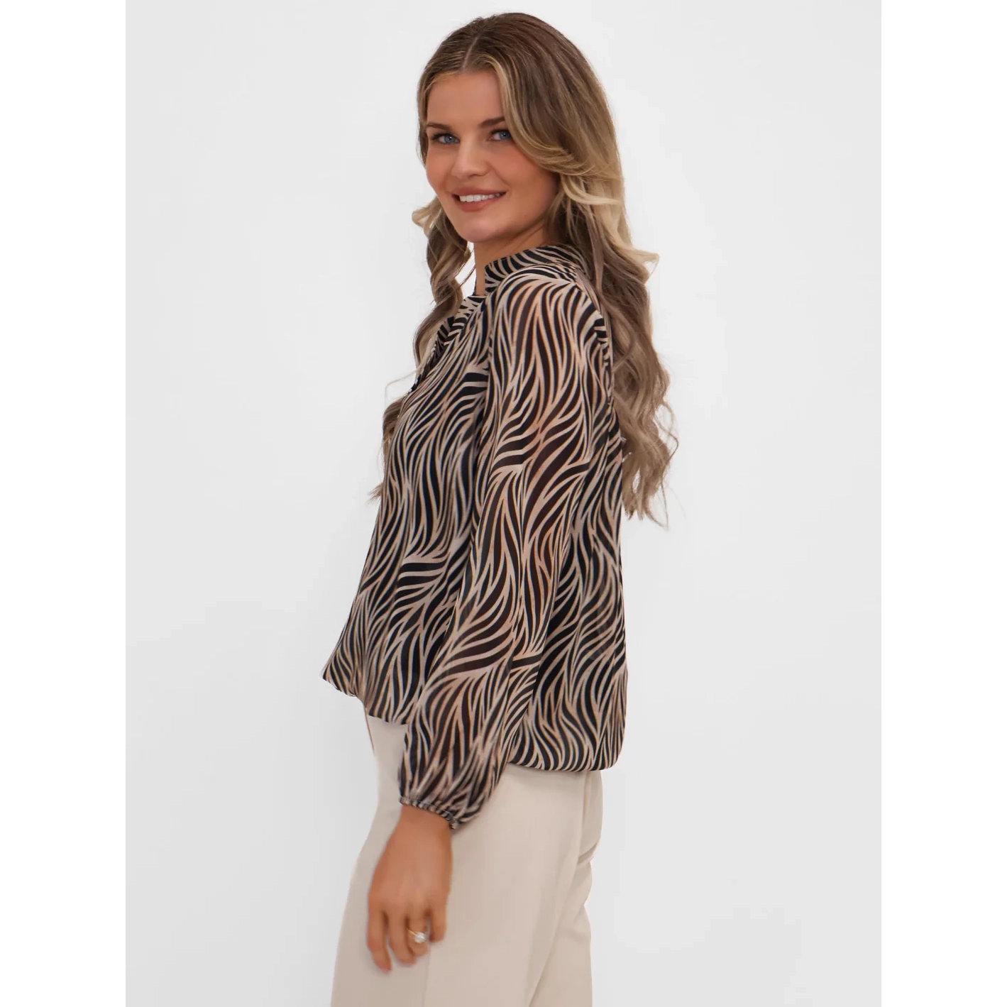 Kate & Pippa black print band top - Image 4