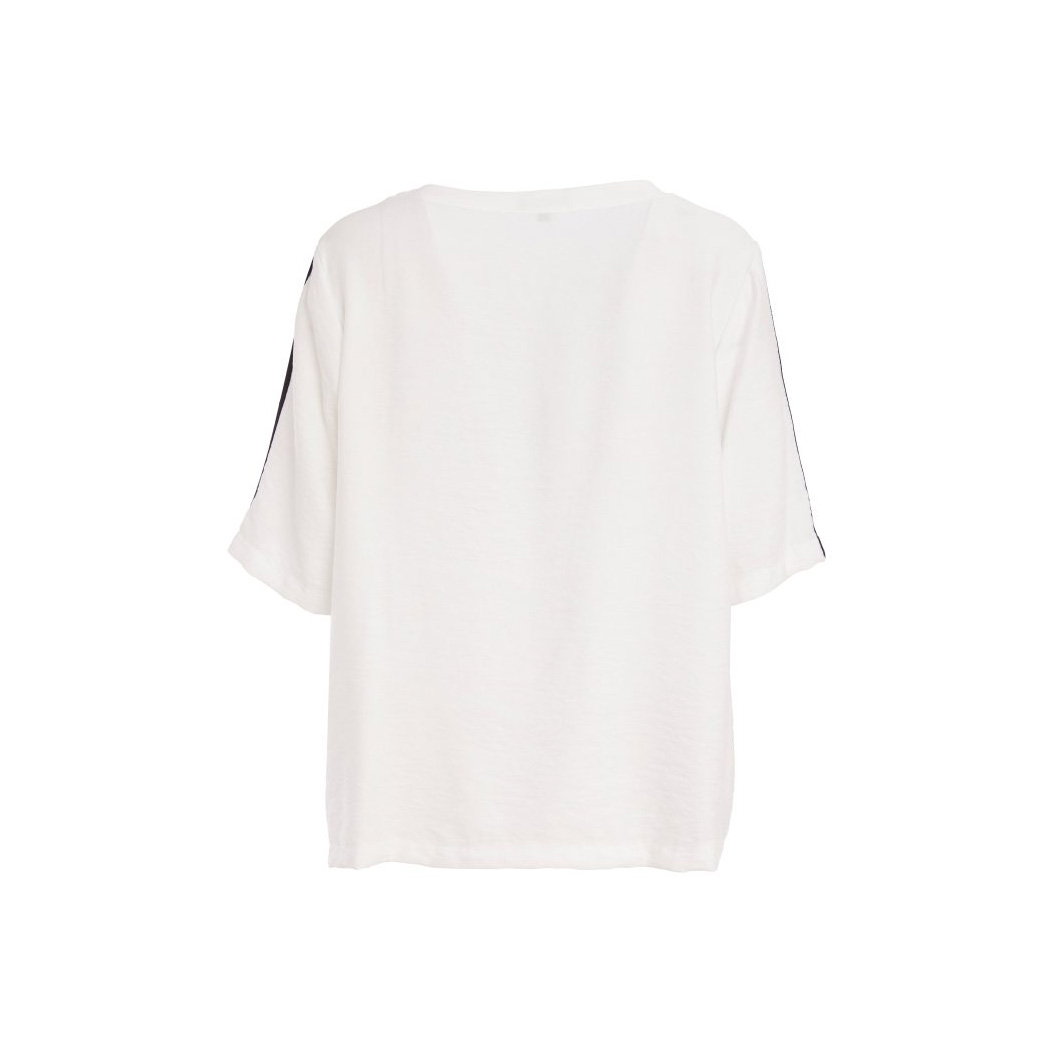 ORA blurred stripe round neck top - Image 6