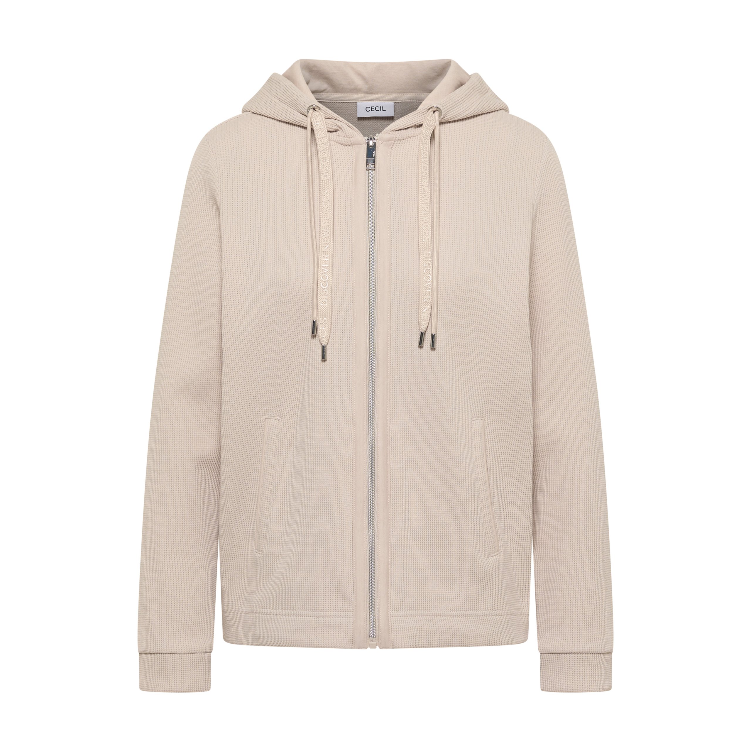 Cecil beige hooded jacket - Image 4