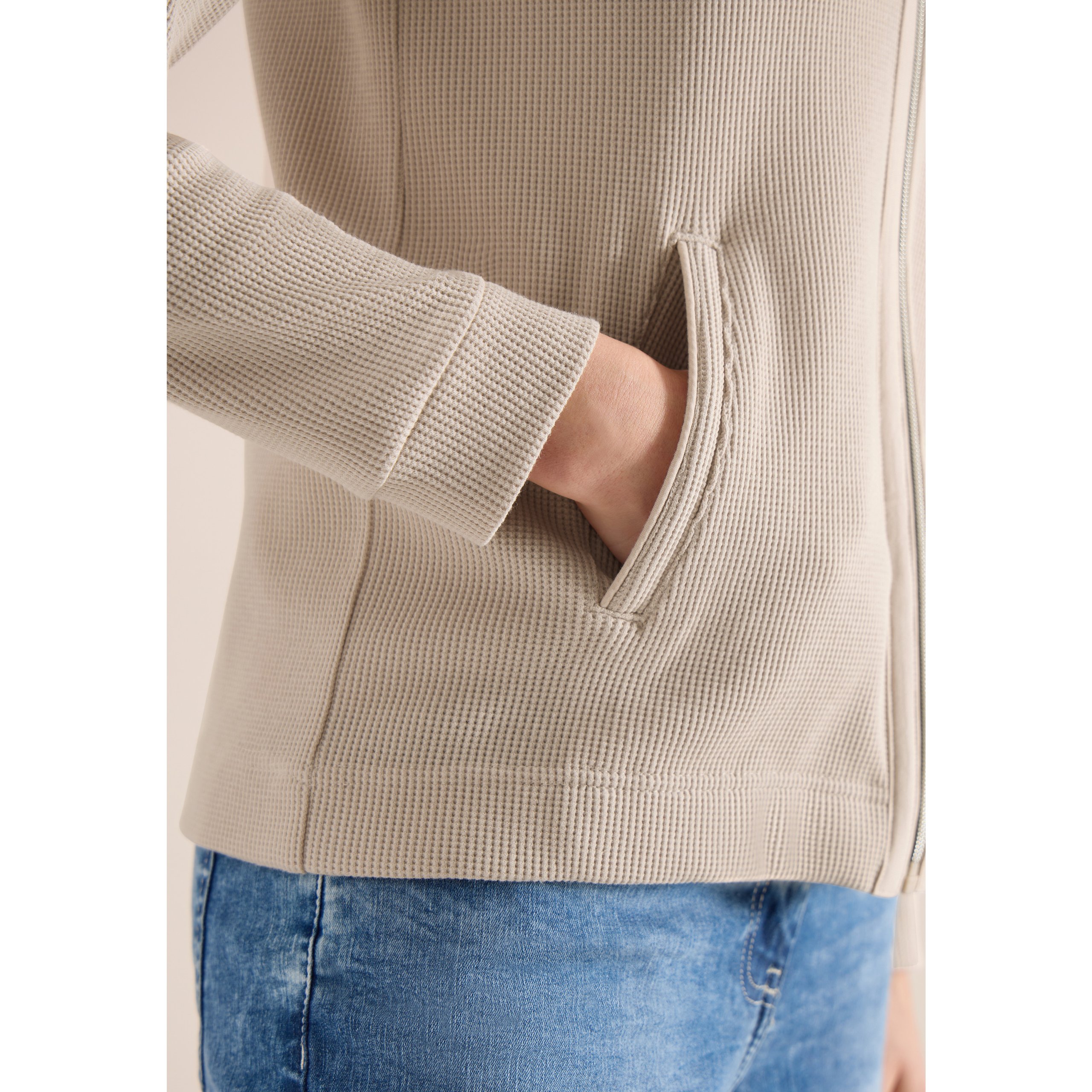 Cecil beige hooded jacket - Image 7