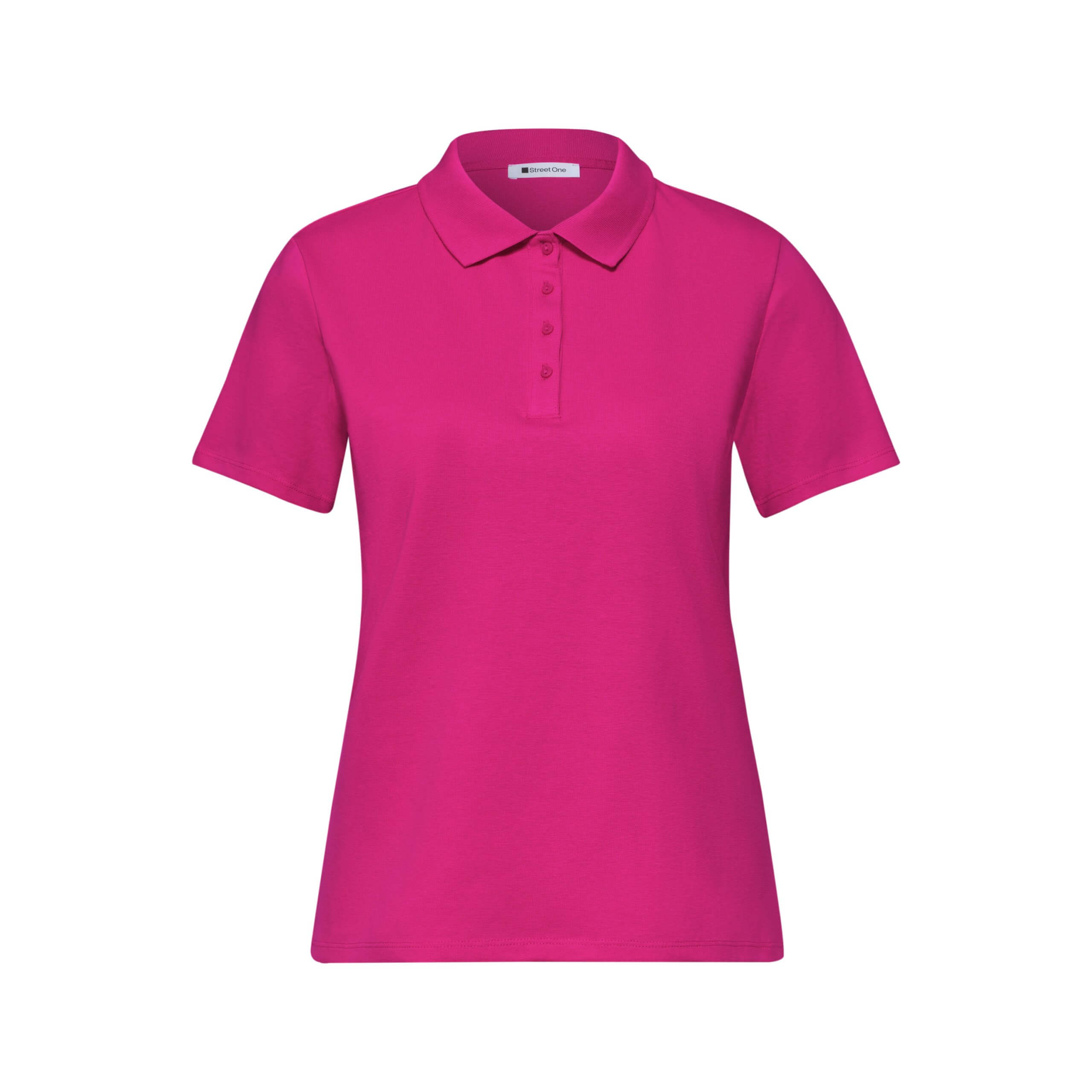 Street One magenta polo shirt - Image 4
