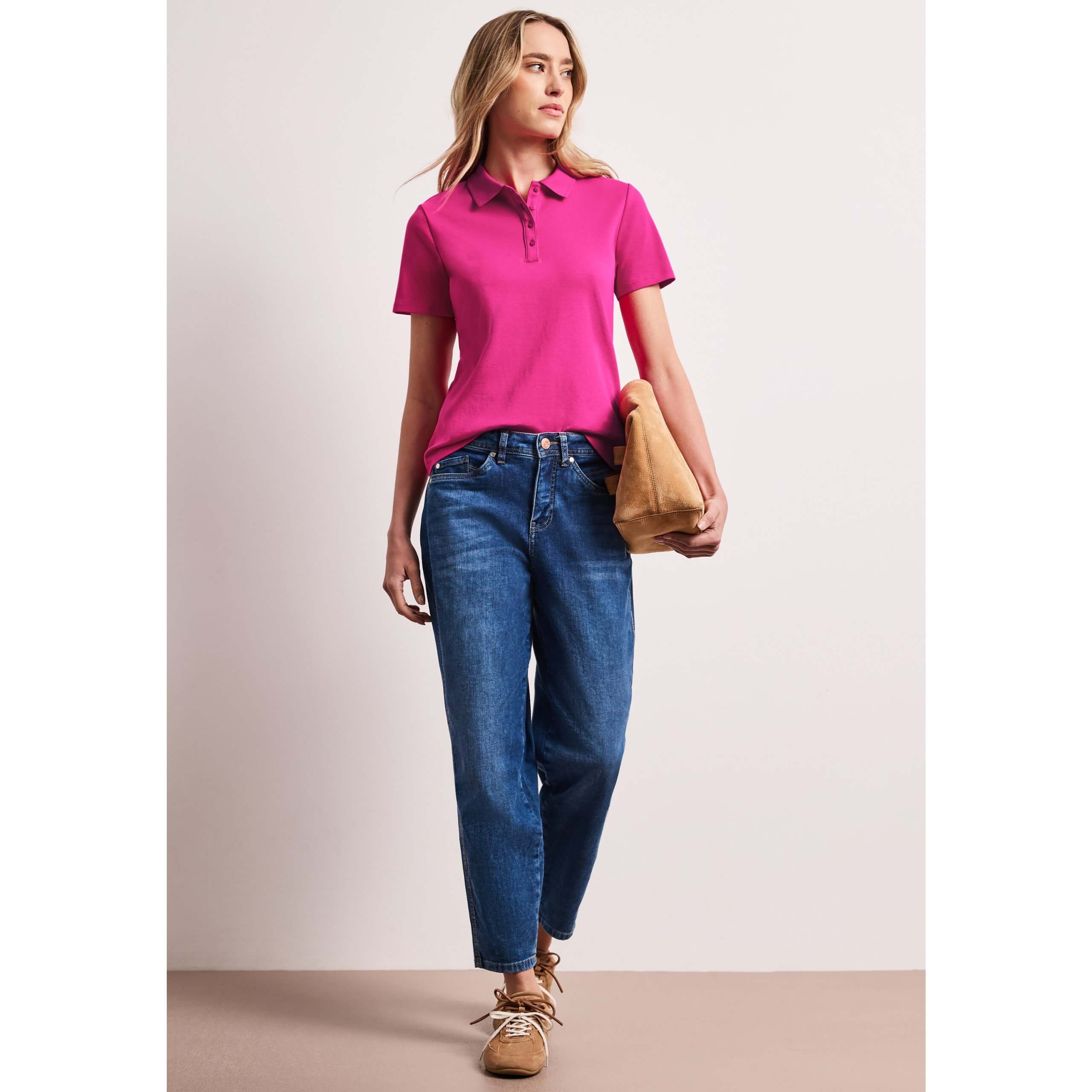 Street One magenta polo shirt - Image 6