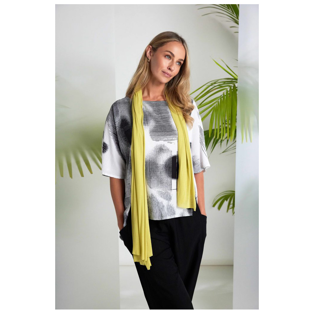 NAYA Blurred Faded Spot Print Square Shape Tunic Top