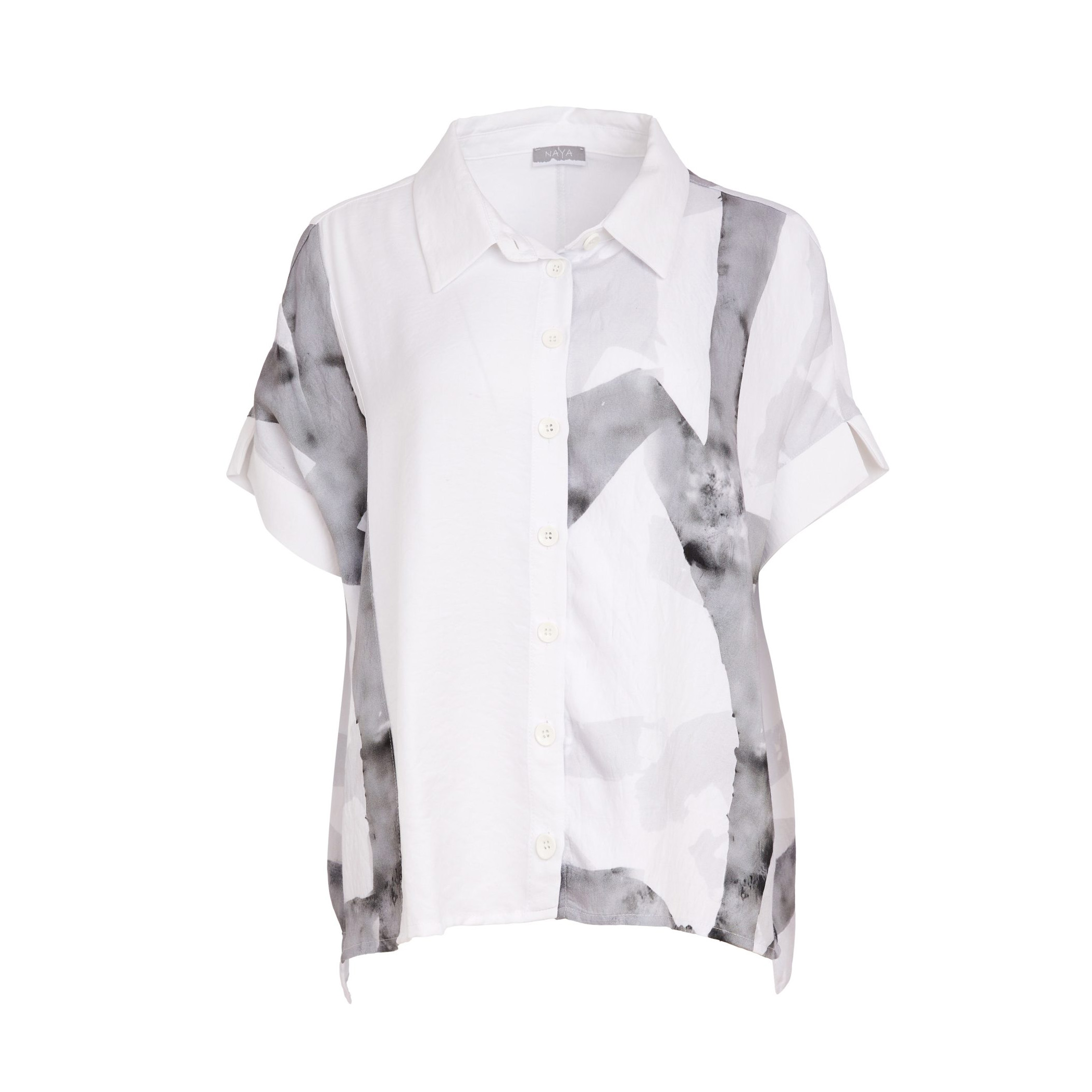 NAYA Marbled Ribbon Print Shirt