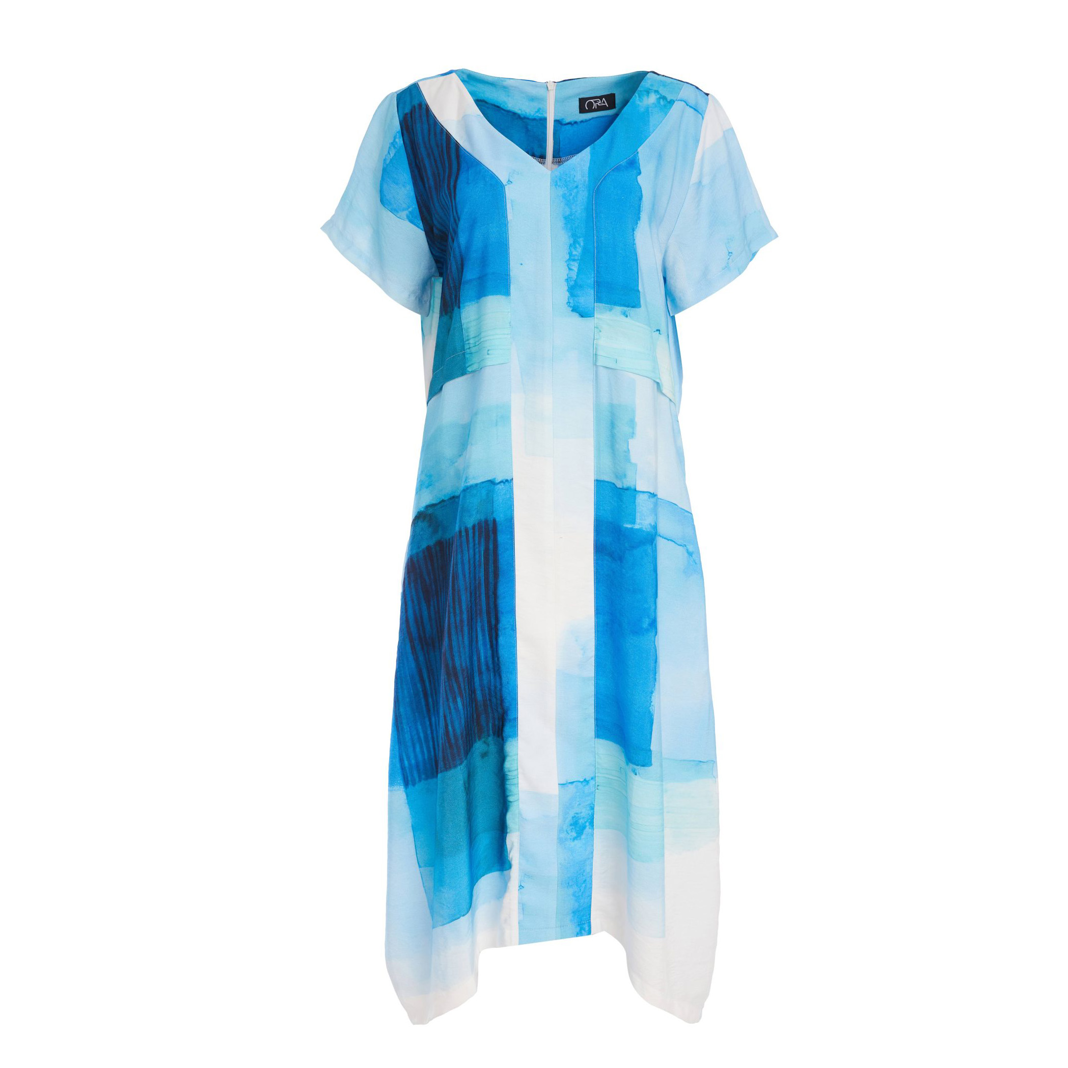 ORA Mikinos print v-neck dress - Image 8
