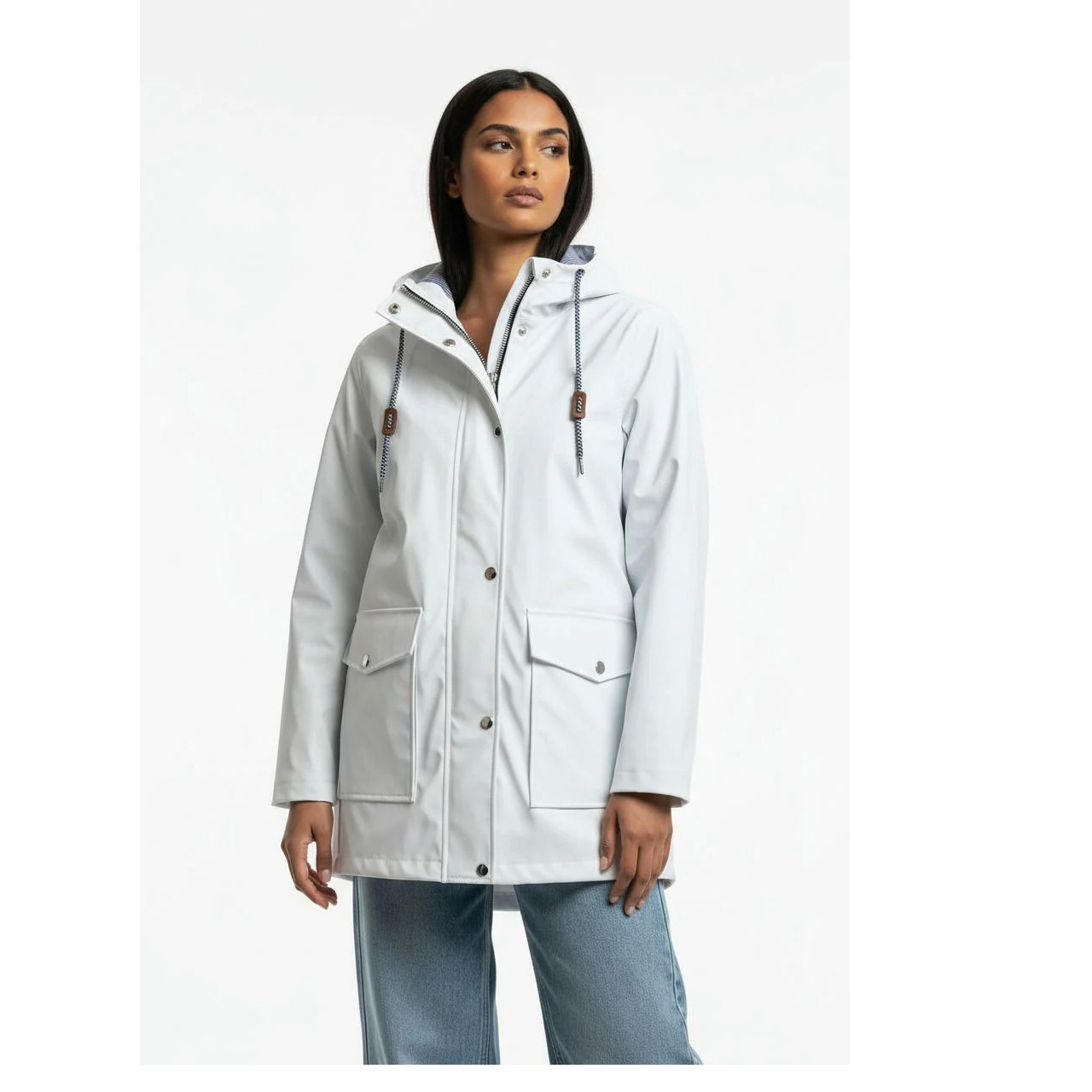 Marc Angelo White Raincoat