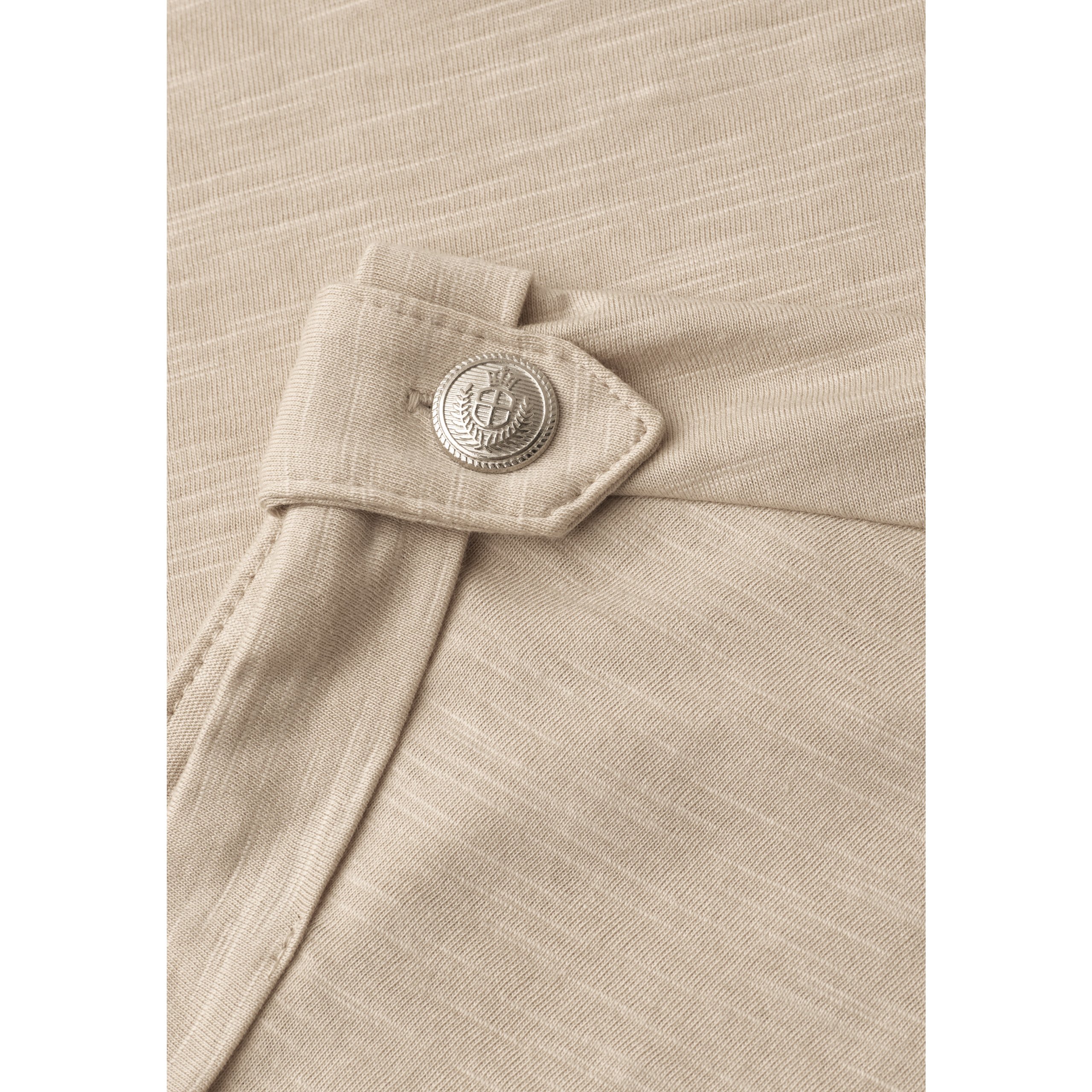 Street One top with round neck & button detail - Image 5