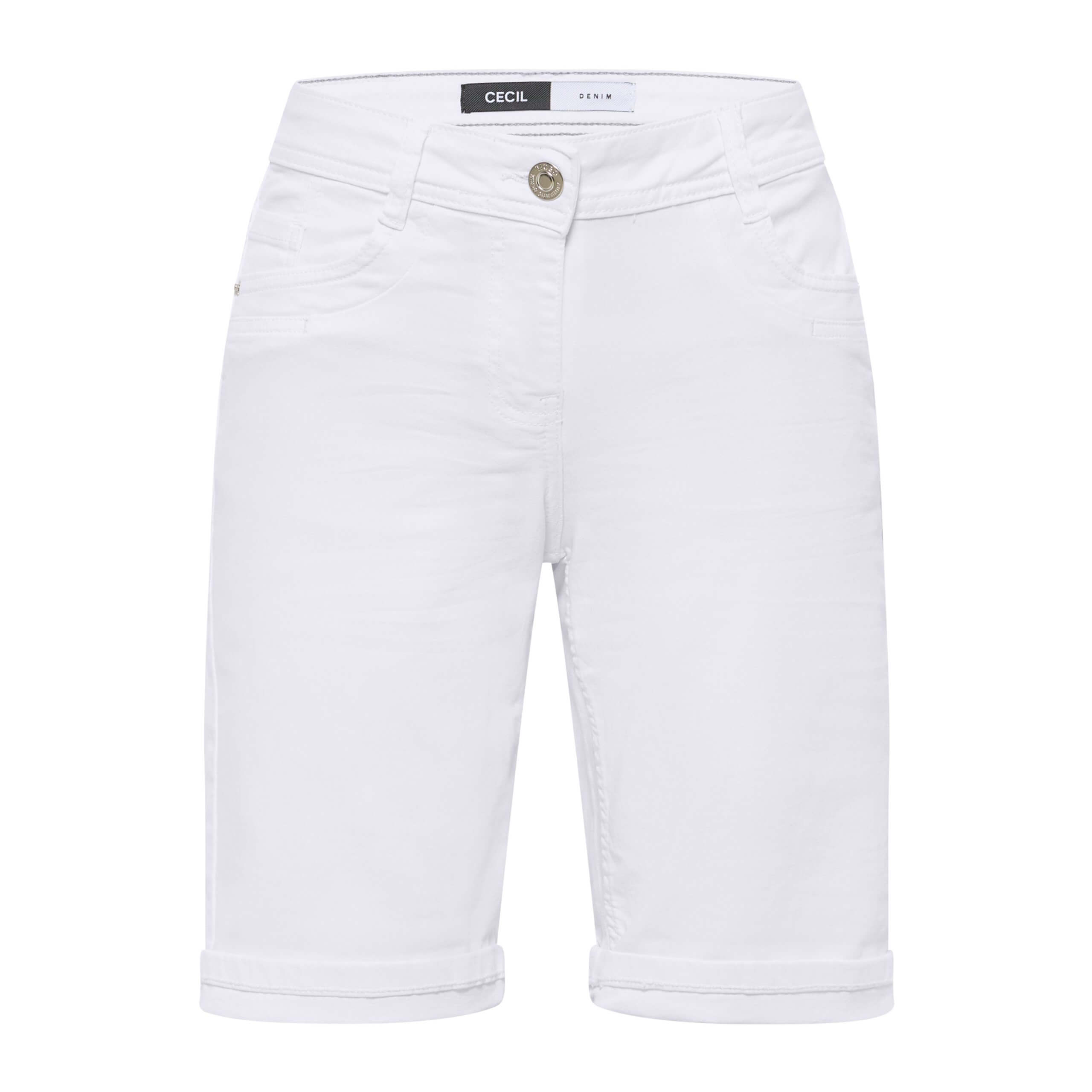 Cecil cotton blend white shorts - Image 4