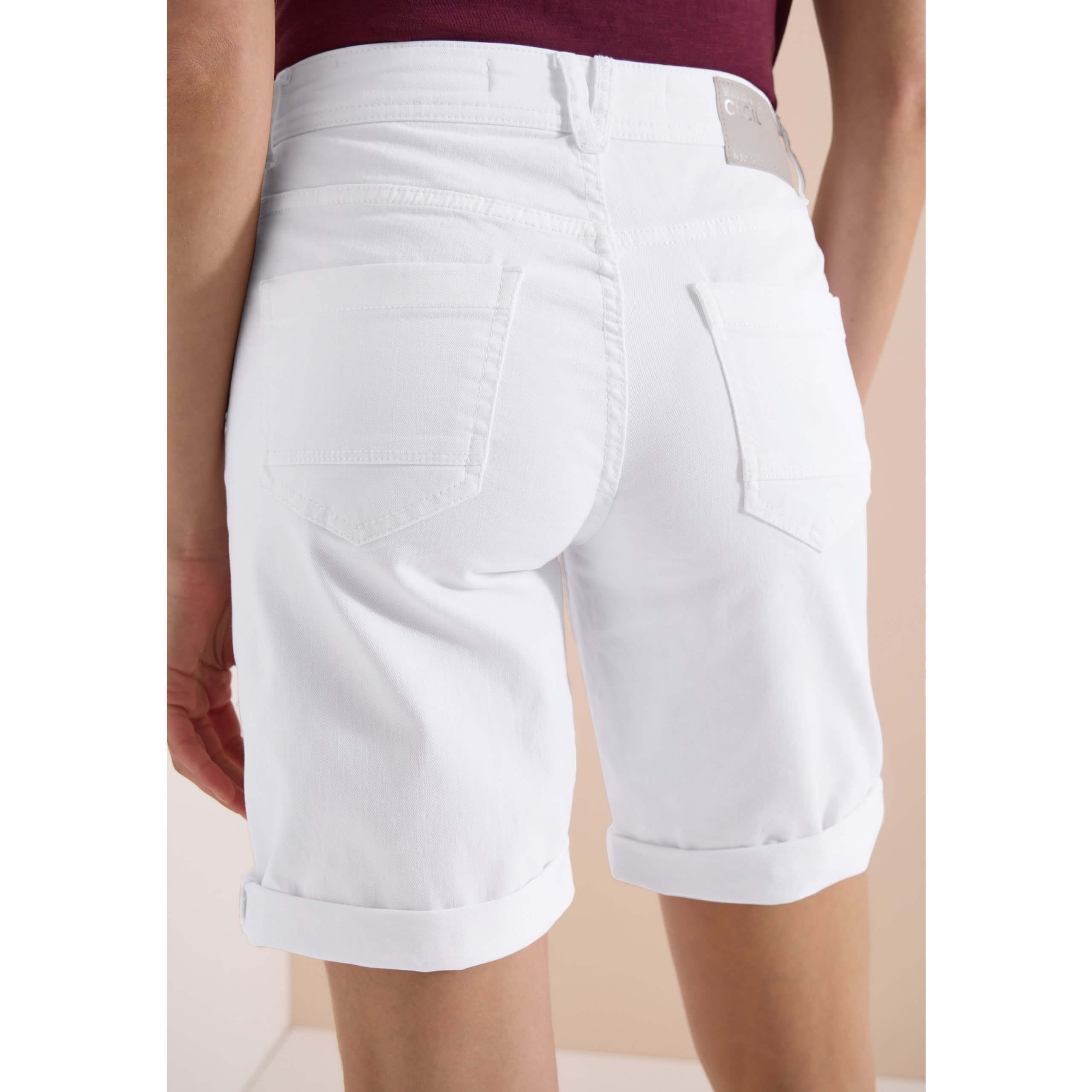 Cecil cotton blend white shorts - Image 7