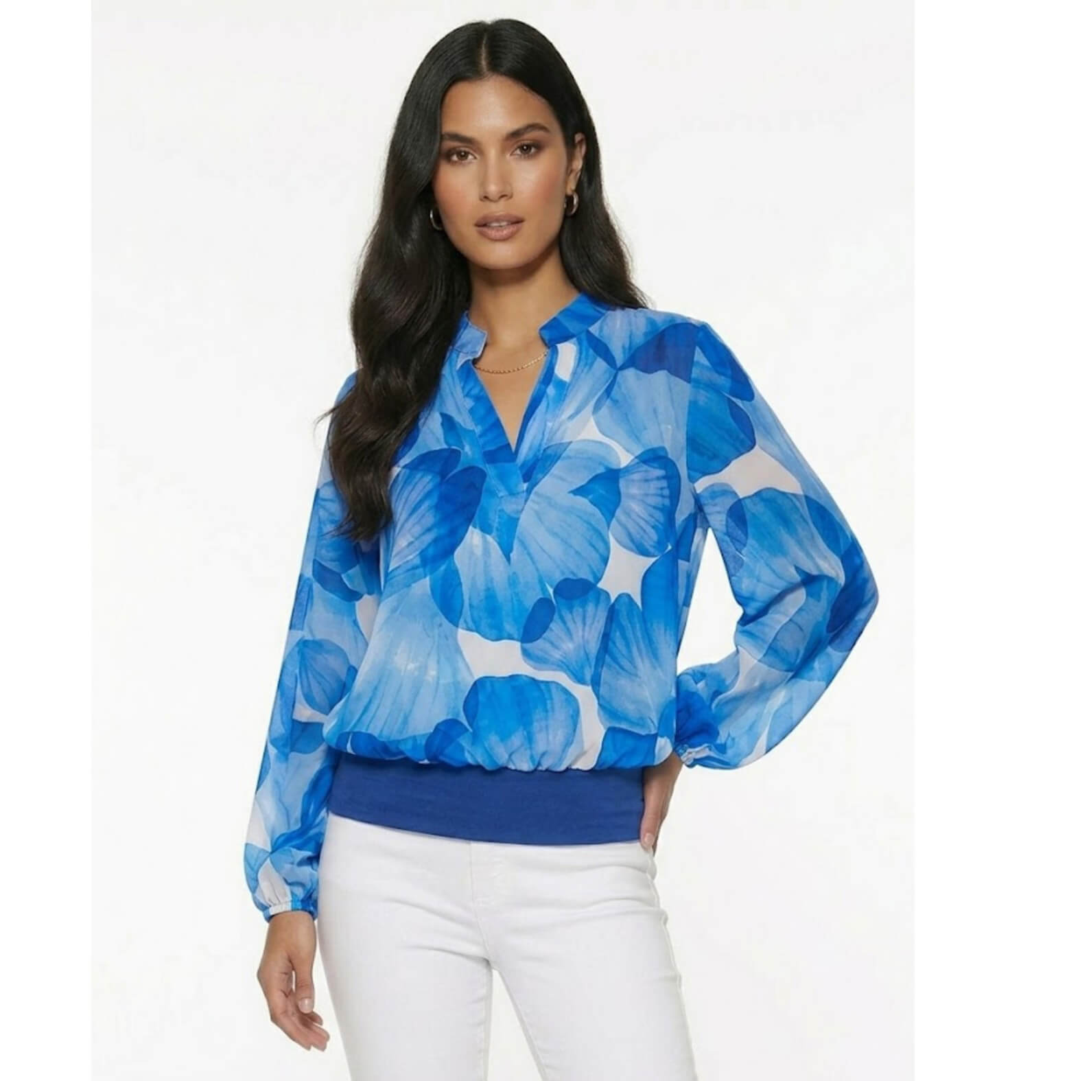 Marc Angelo Blue Print Top
