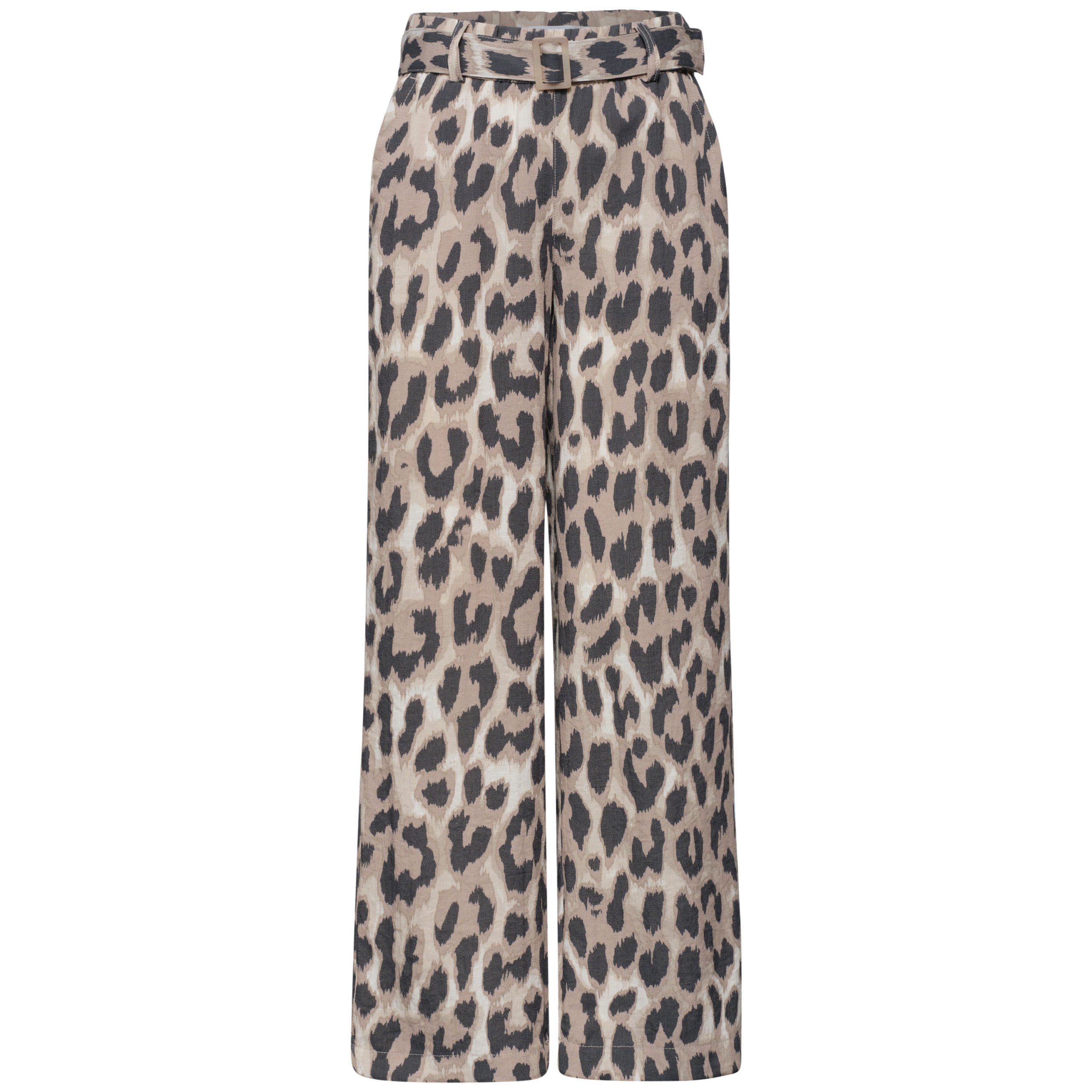 Street One wide leg leo print trousers - Image 4