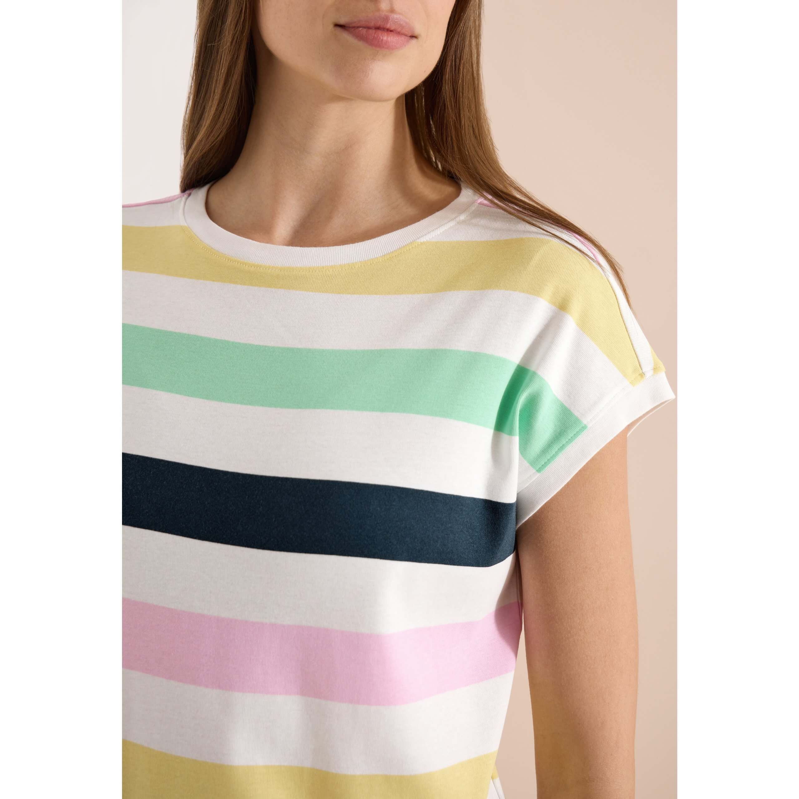 Cecil vanilla white stripe t-shirt - Image 7