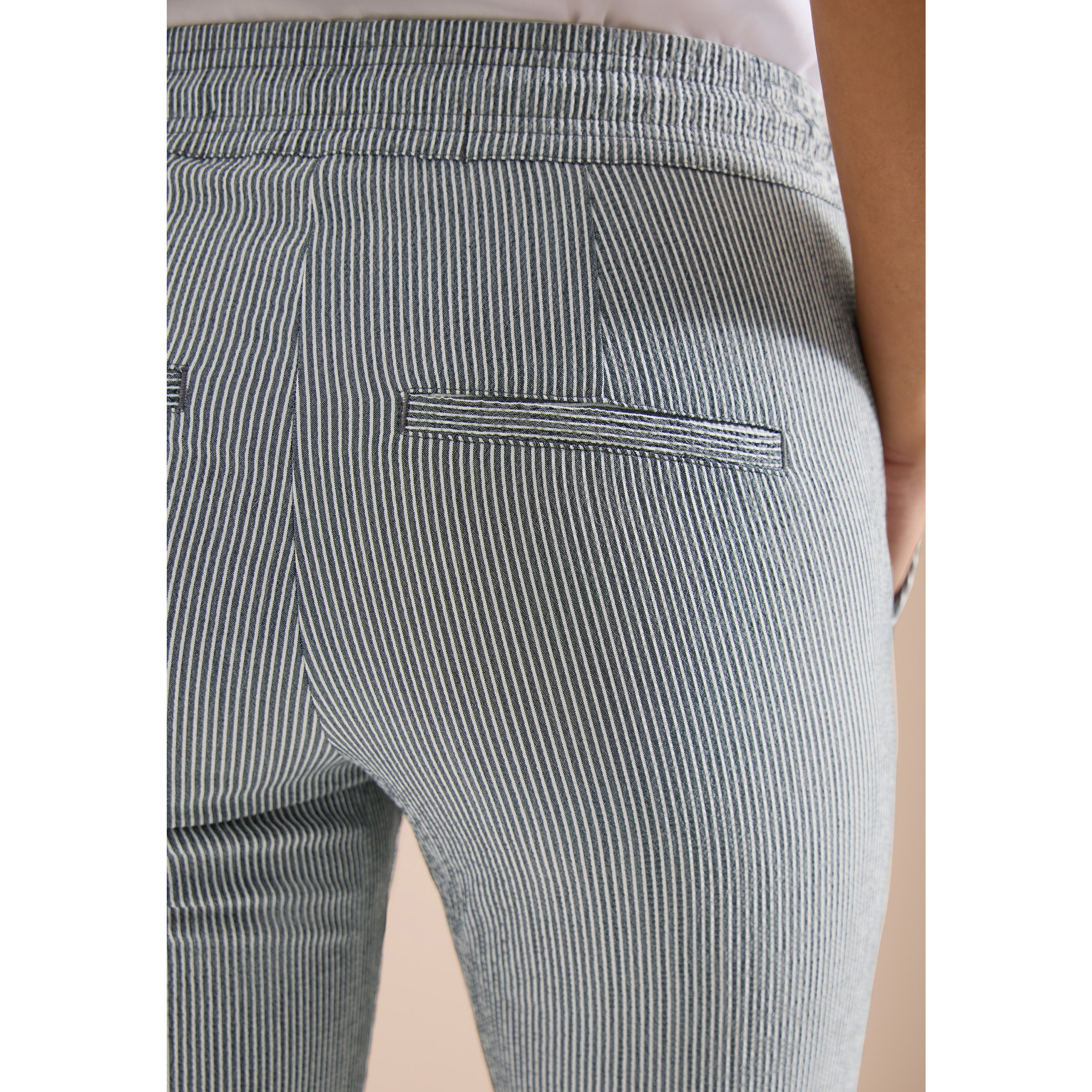 Cecil palm breeze green seersucker stripe trouser - Image 6