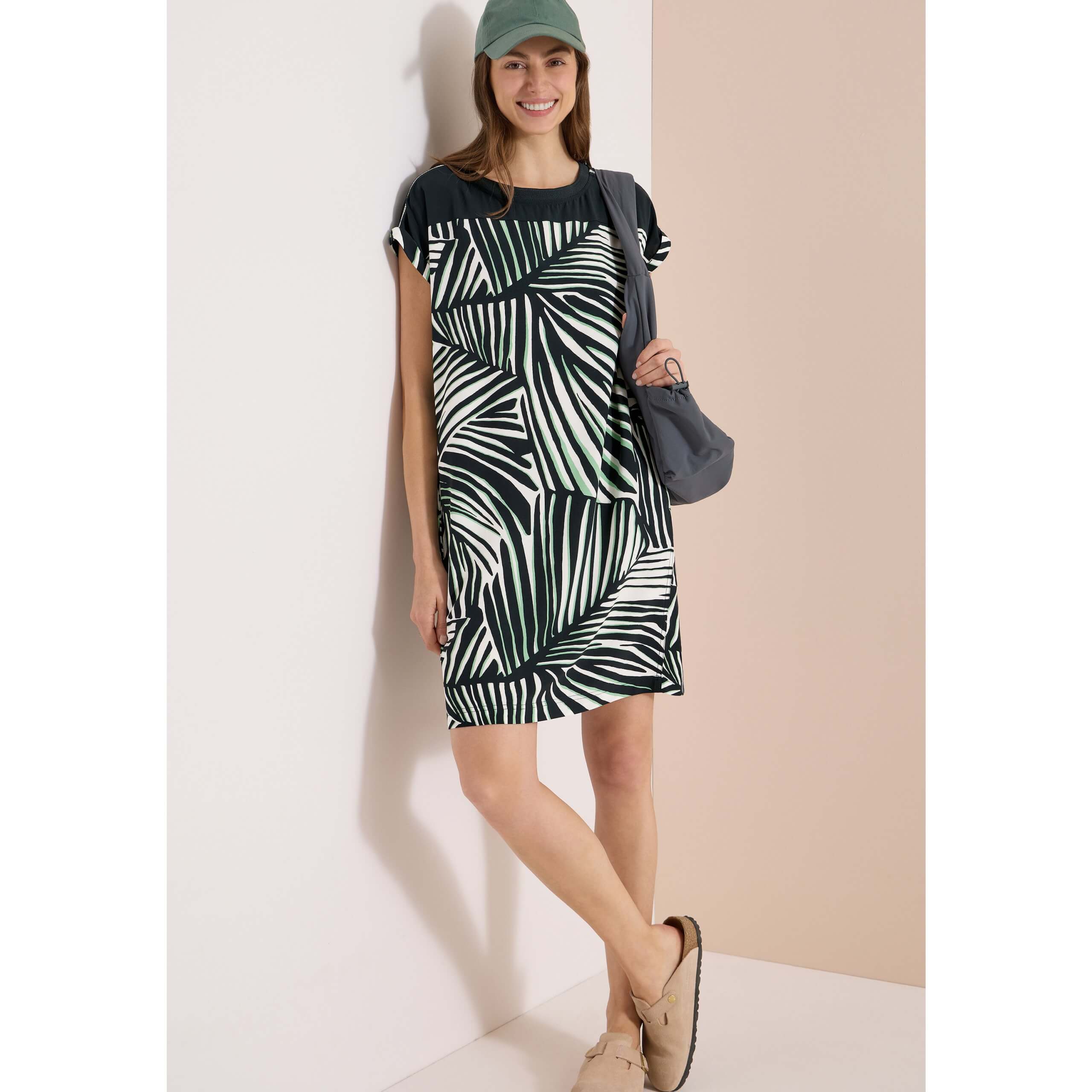 Cecil Palm Breeze Green Knee Length Dress