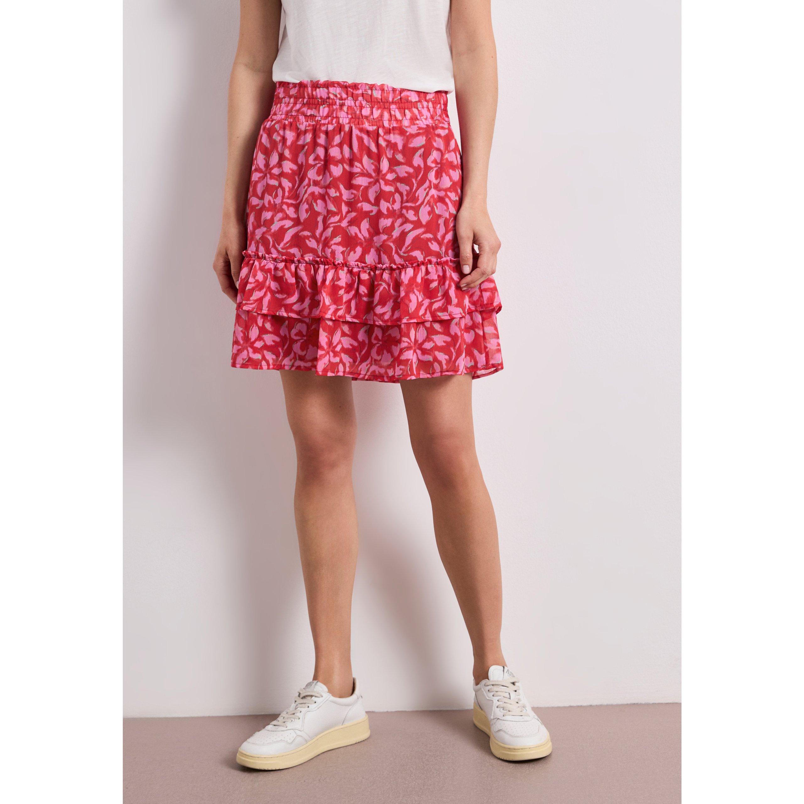 Street One Print Chiffon Skirt
