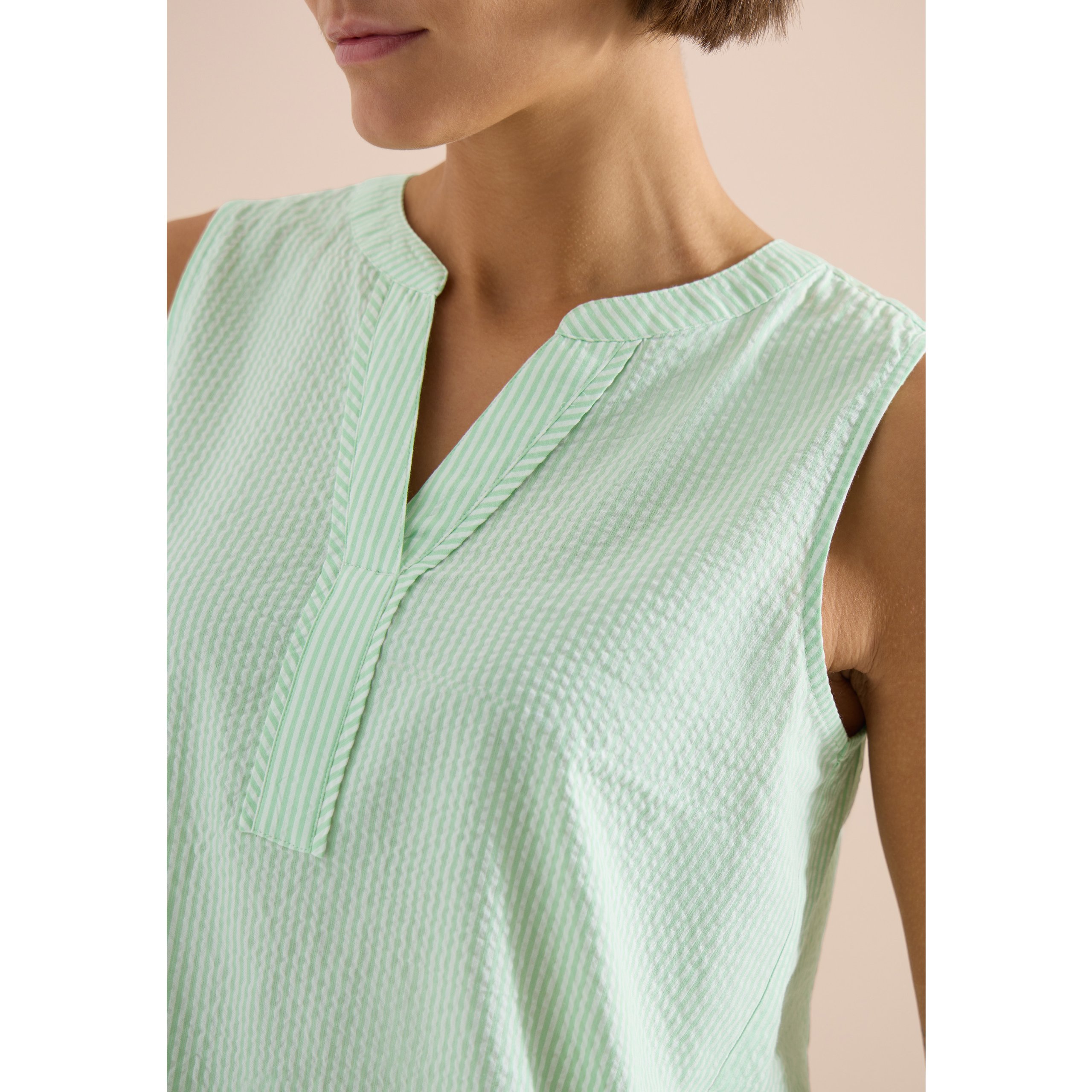 Cecil seersucker lime top - Image 7