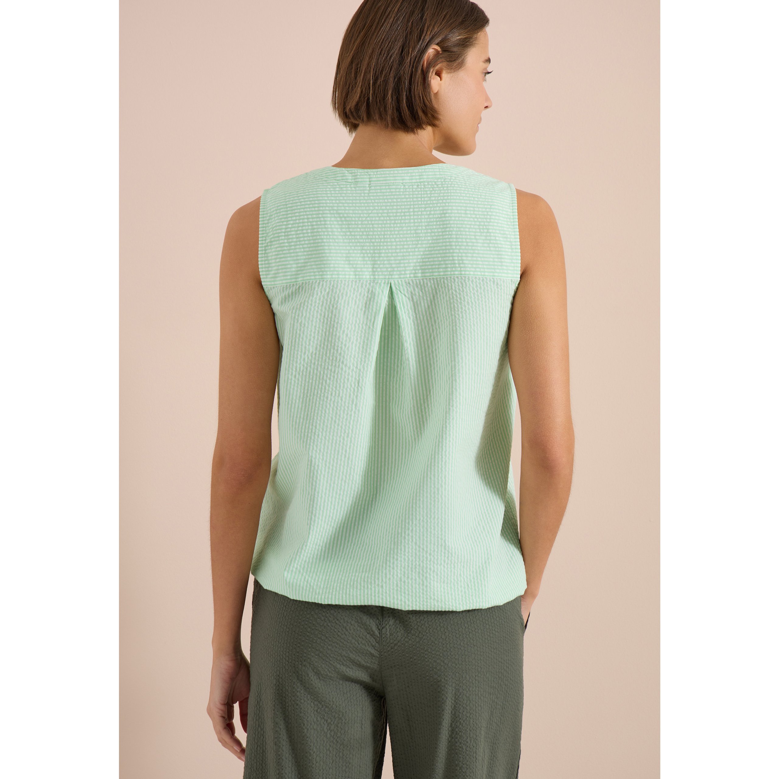 Cecil seersucker lime top - Image 6