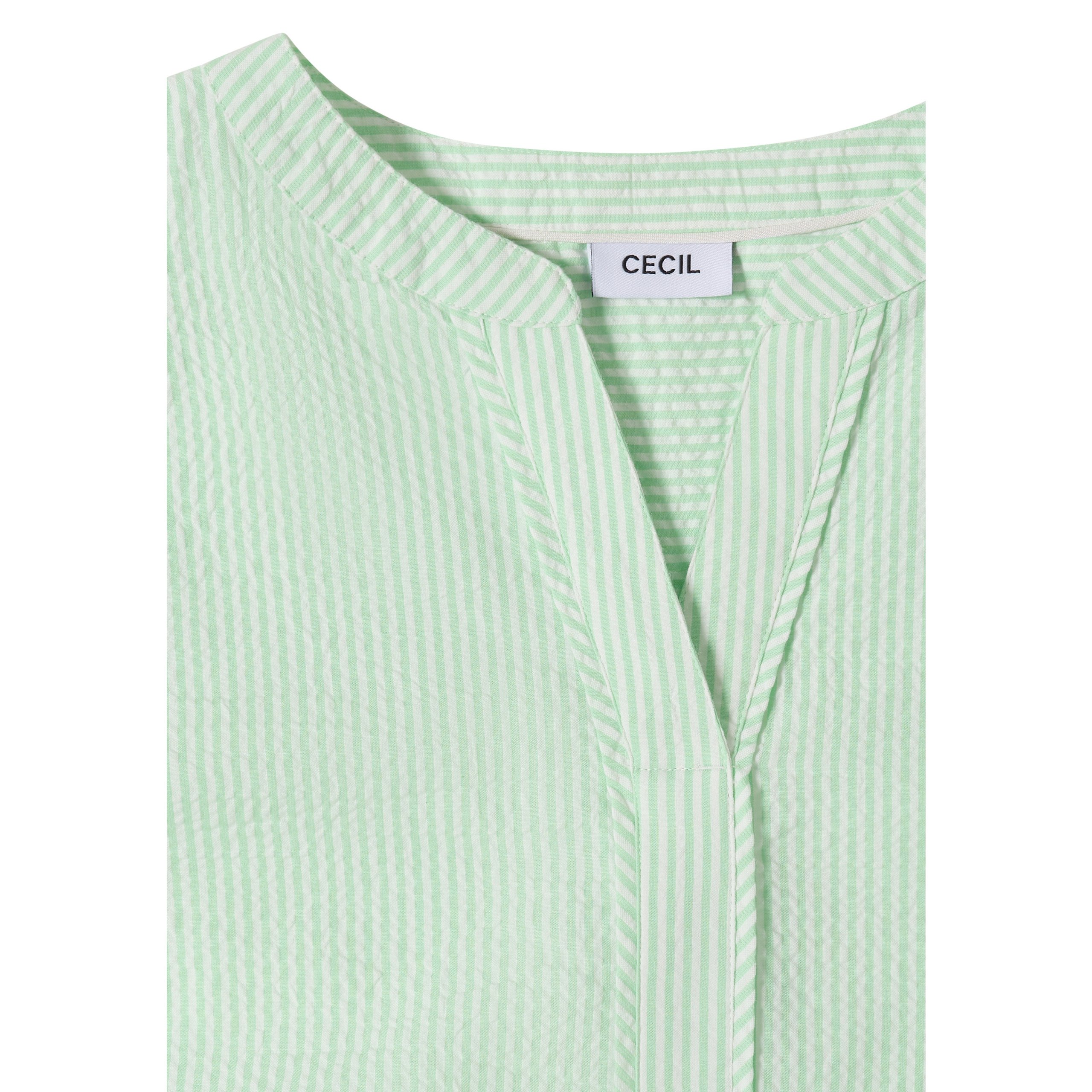 Cecil seersucker lime top - Image 3