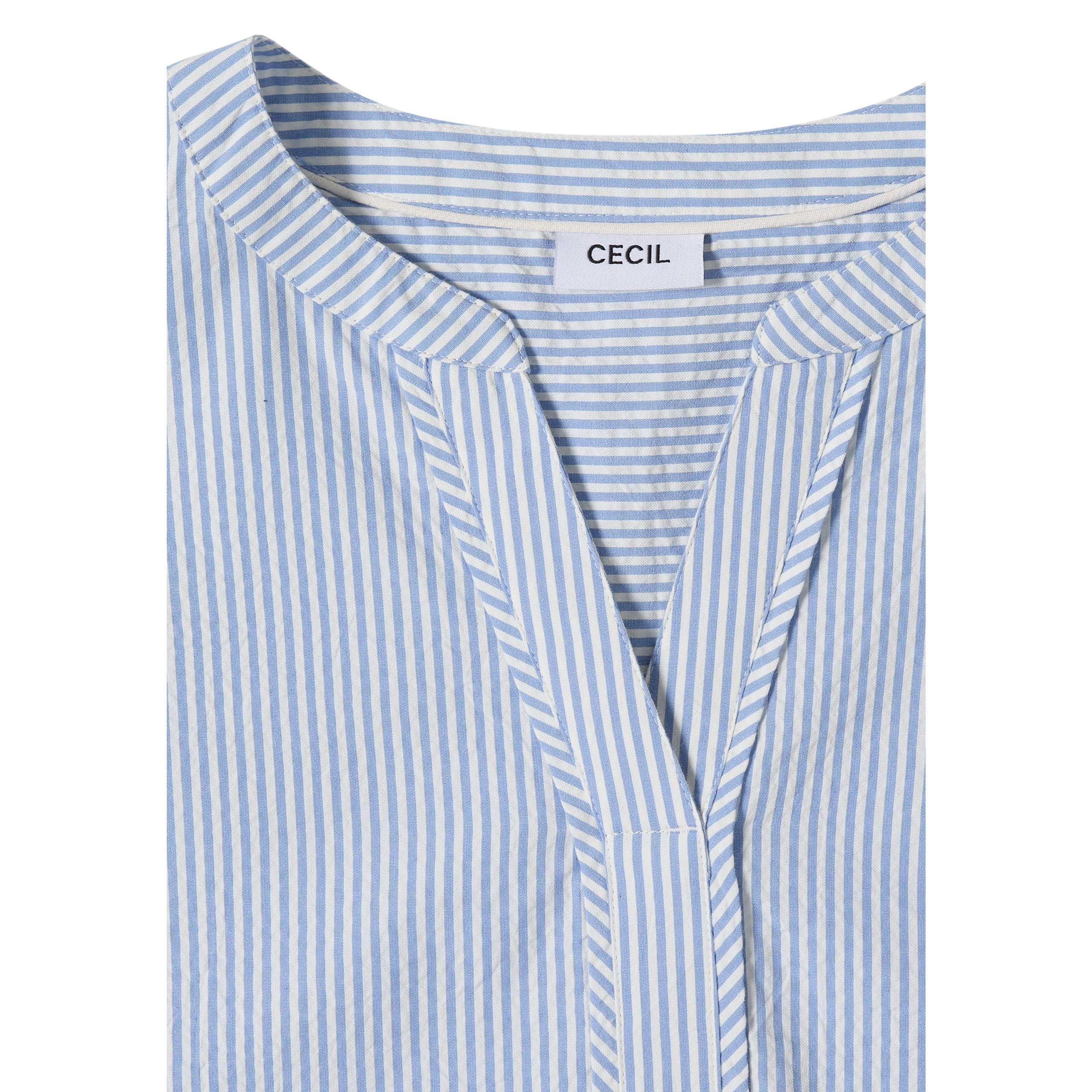 Cecil seersucker blue sleeveless top - Image 5