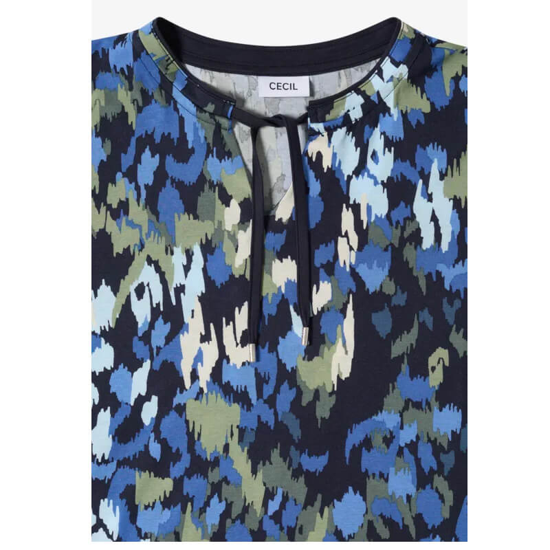 Cecil Split Neck Print Top - Image 5