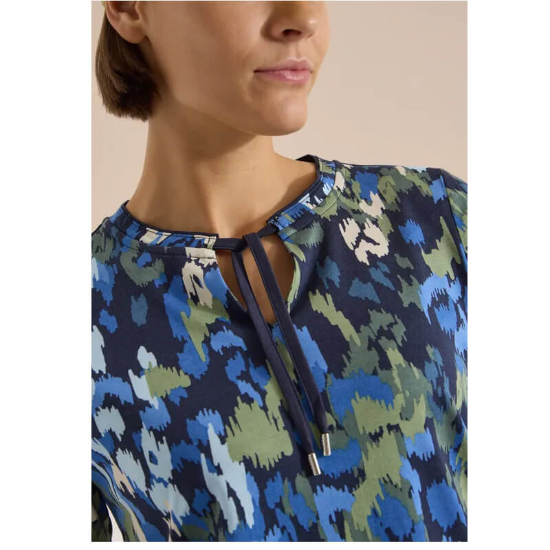 Cecil Split Neck Print Top - Image 7