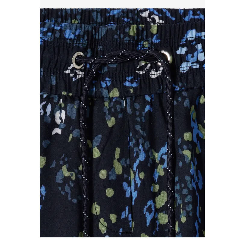 Cecil Chelsea Navy Mix Print Trousers - Image 5