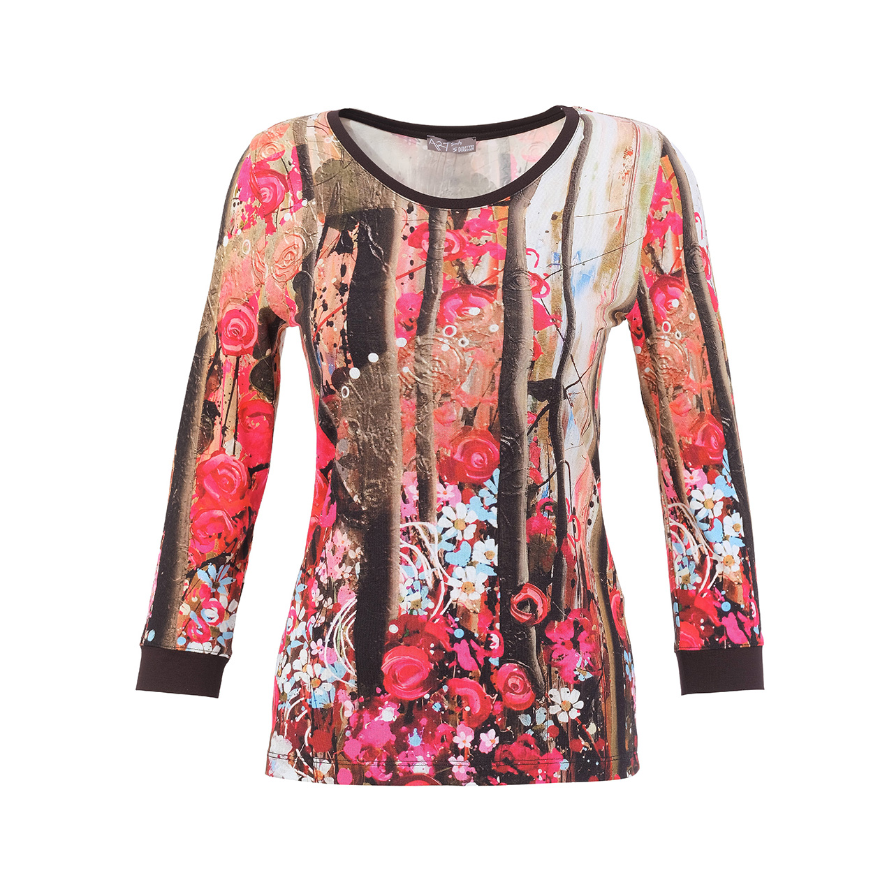 Dolcezza Olive & Pink Mix Top