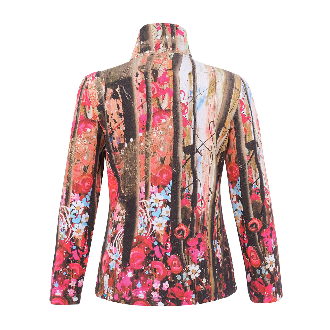 Dolcezza Olive & Pink Button Jacket - Image 2