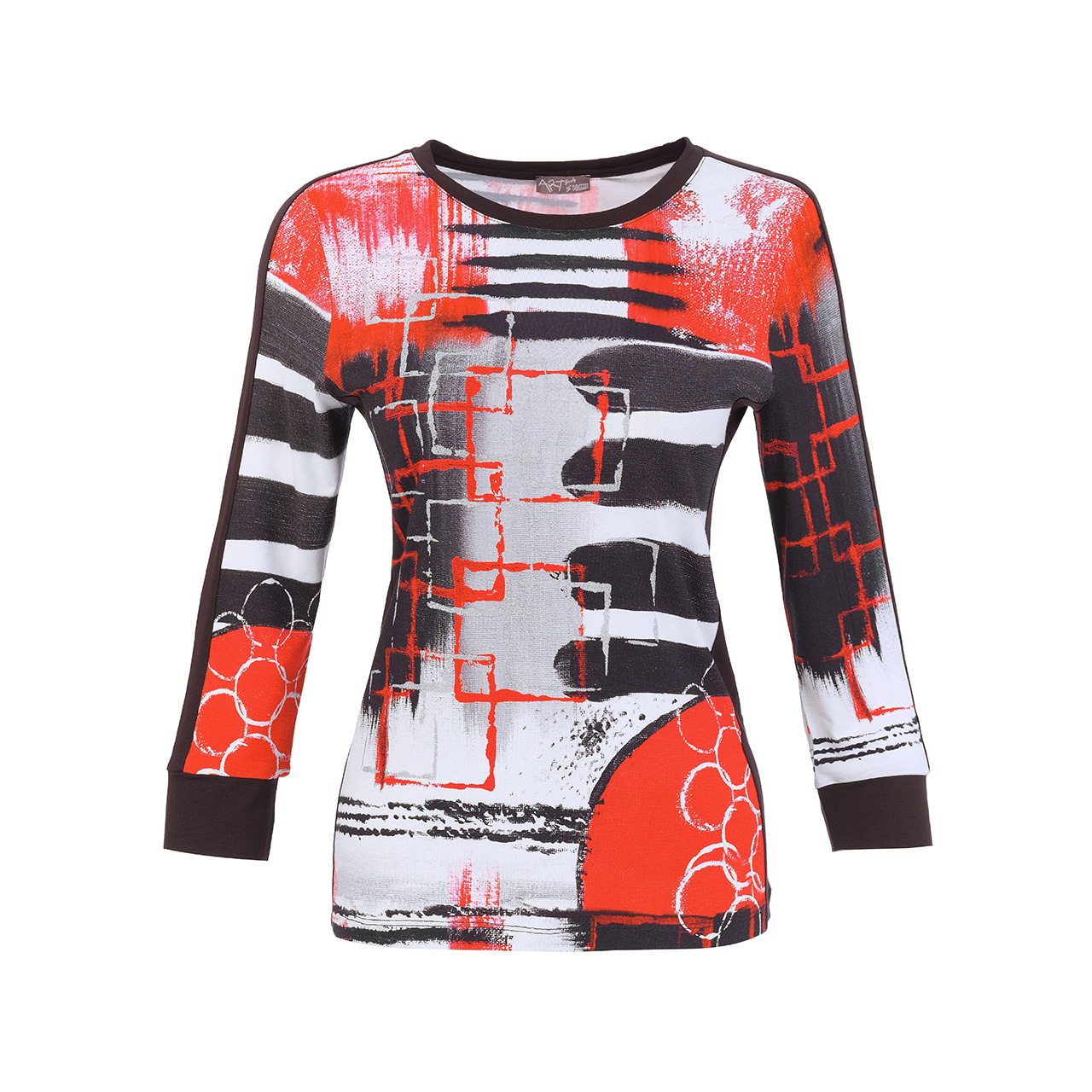 Dolcezza Black & Red Mix Top