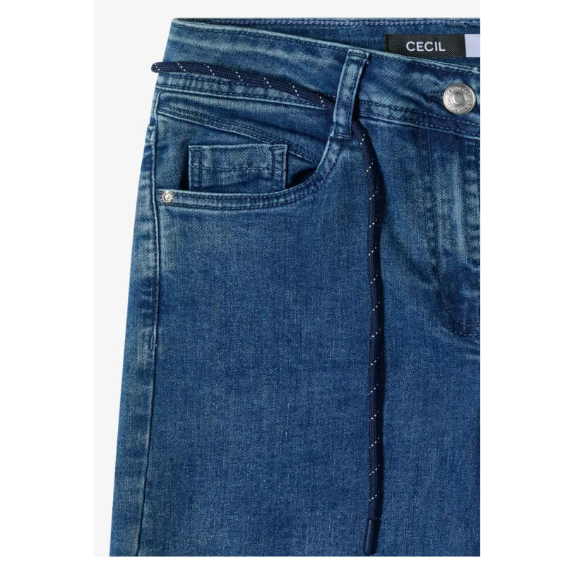 Cecil Neele High Waist Flared Leg Jeans - Image 5