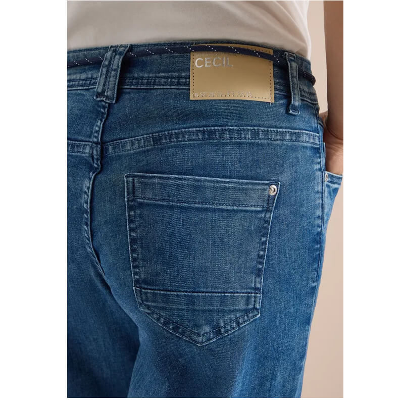 Cecil Neele High Waist Flared Leg Jeans - Image 7