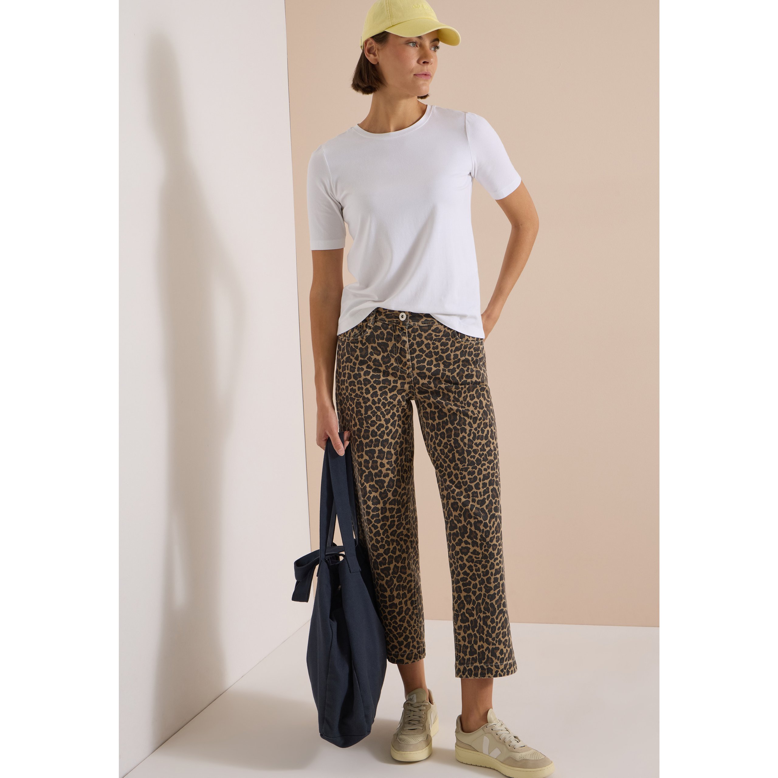 Cecil Neele Beige Wide Leg Leo Jeans