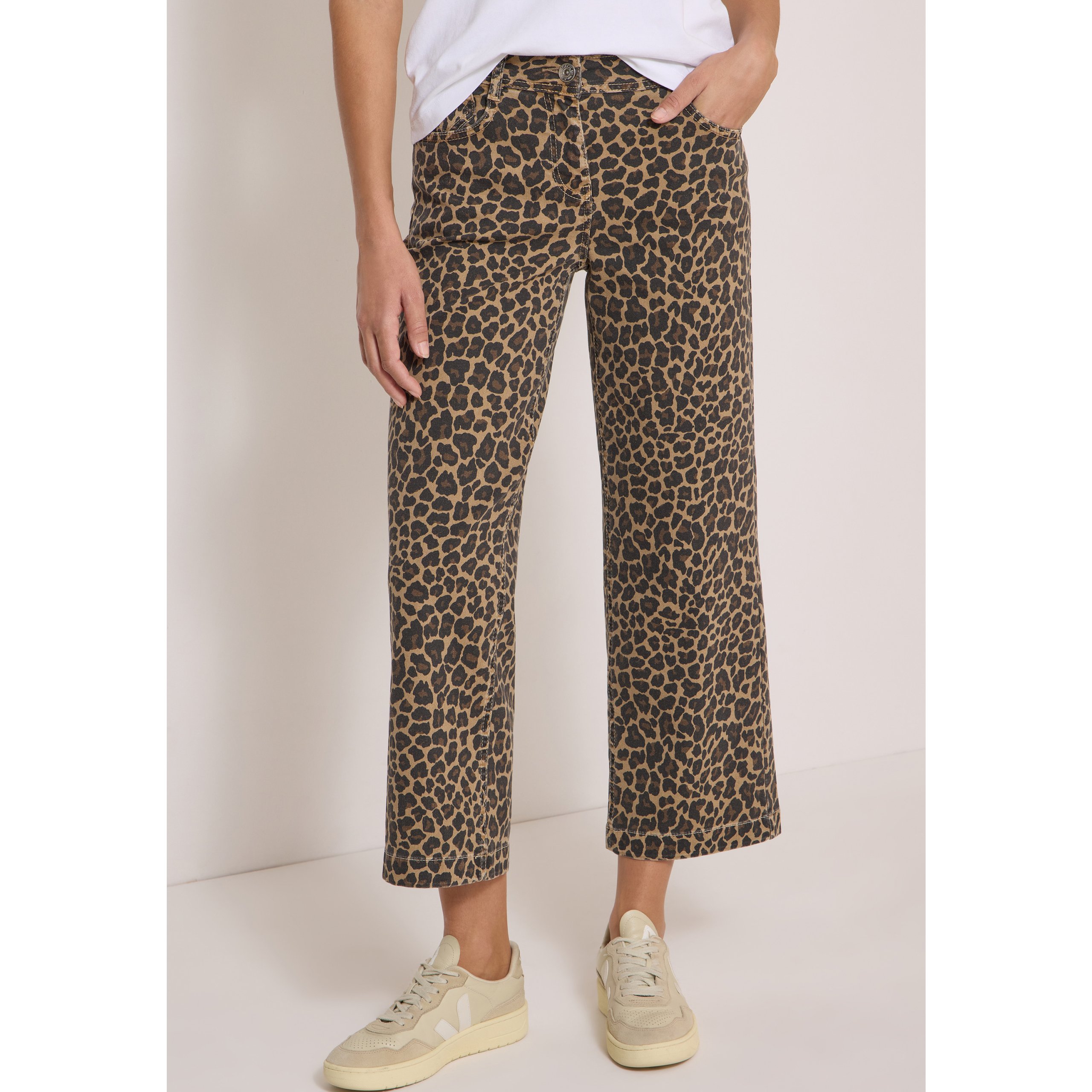 Cecil Neele Beige Wide Leg Leo Jeans - Image 4