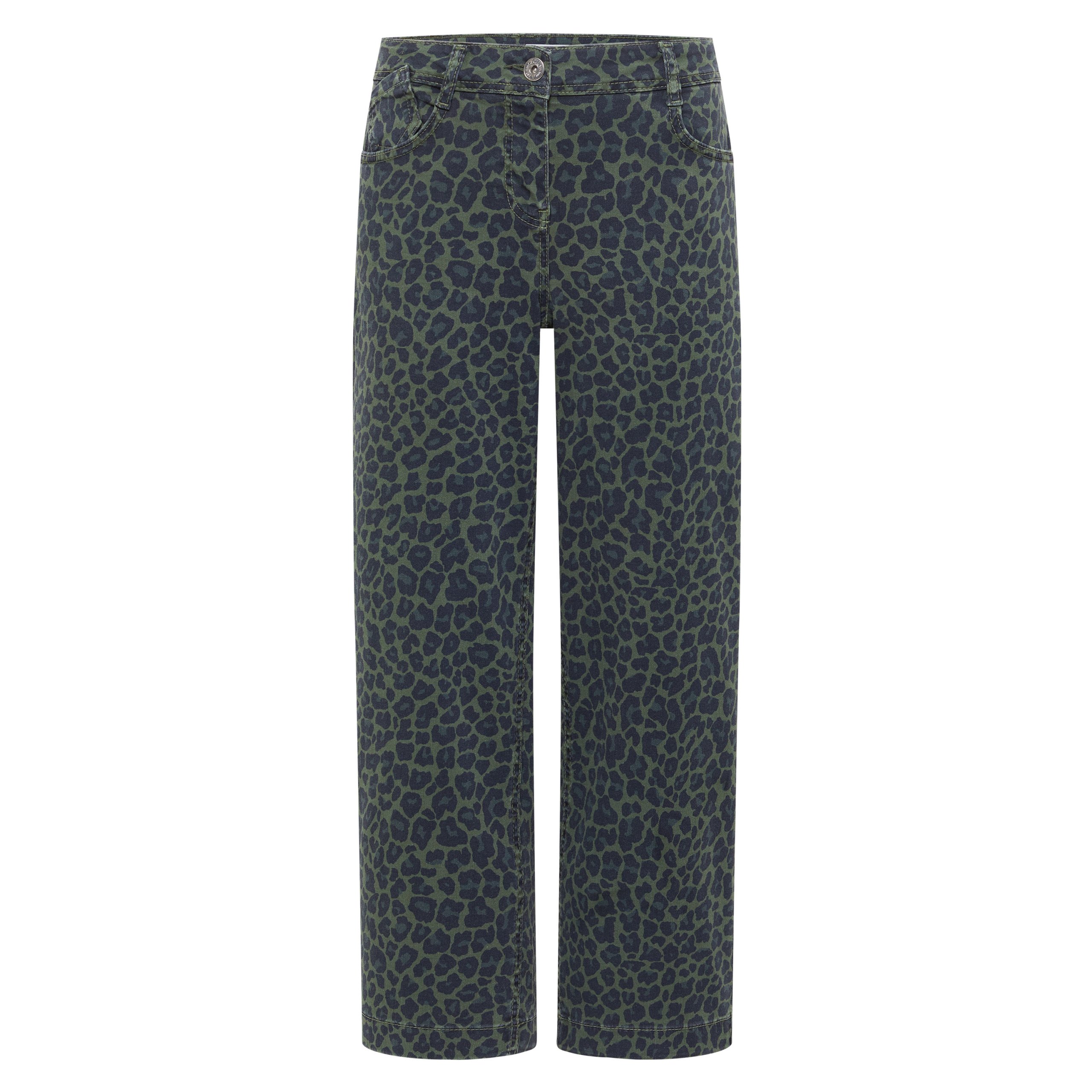 Cecil Neele Olive Wide Leg Leo Jeans - Image 4