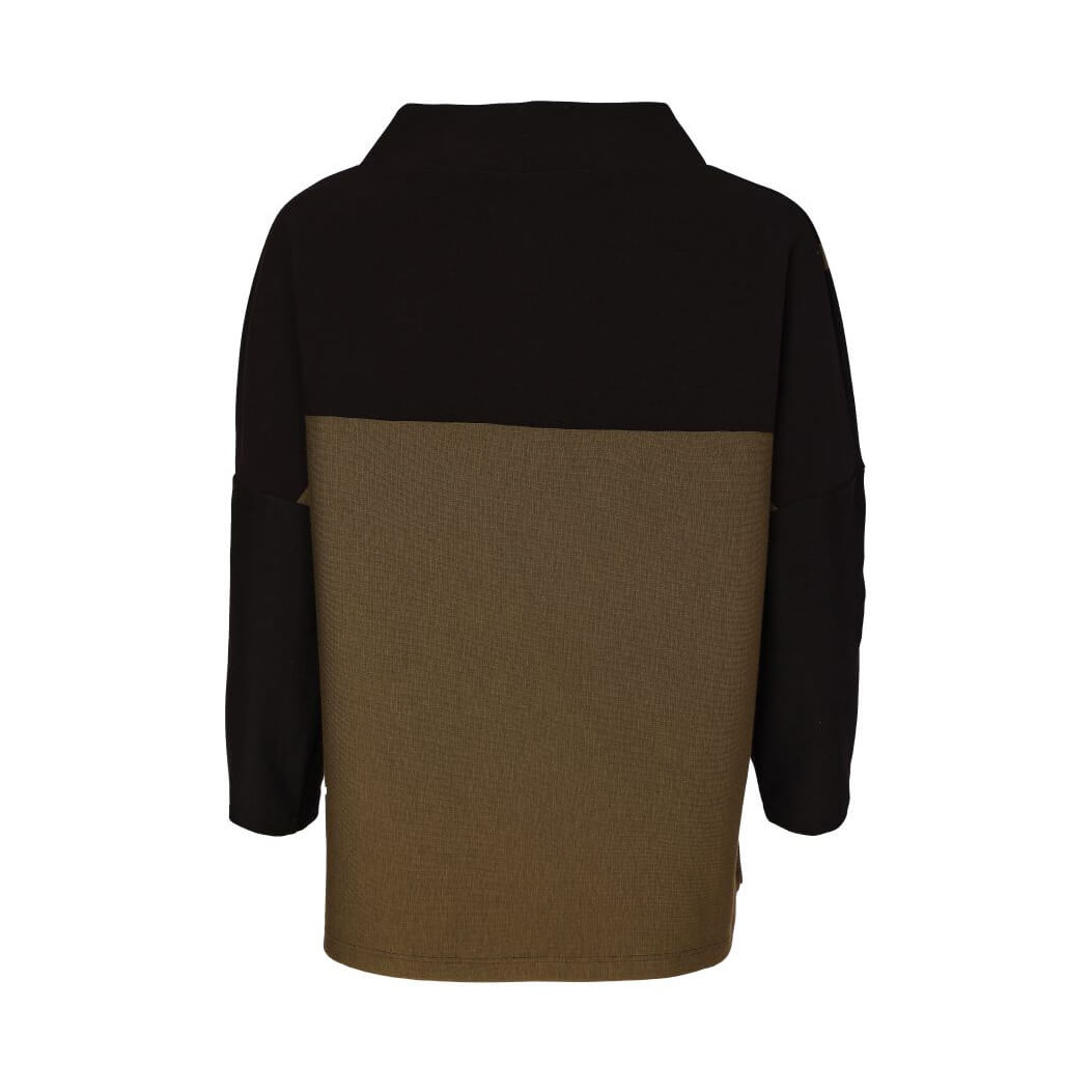 Naya Spot Border Print High Neck Top - Image 5